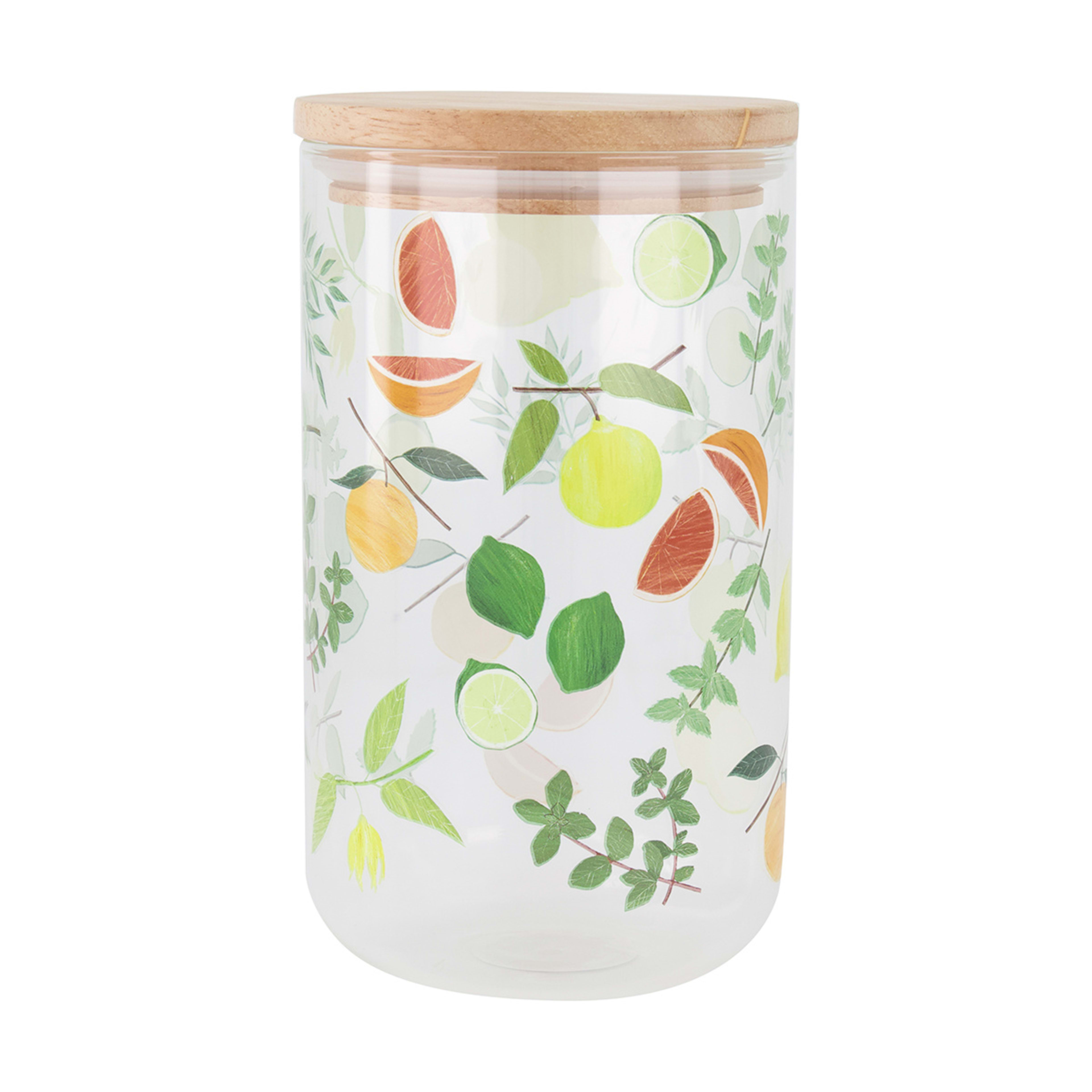 Large Glass Fruit Canister Kmart