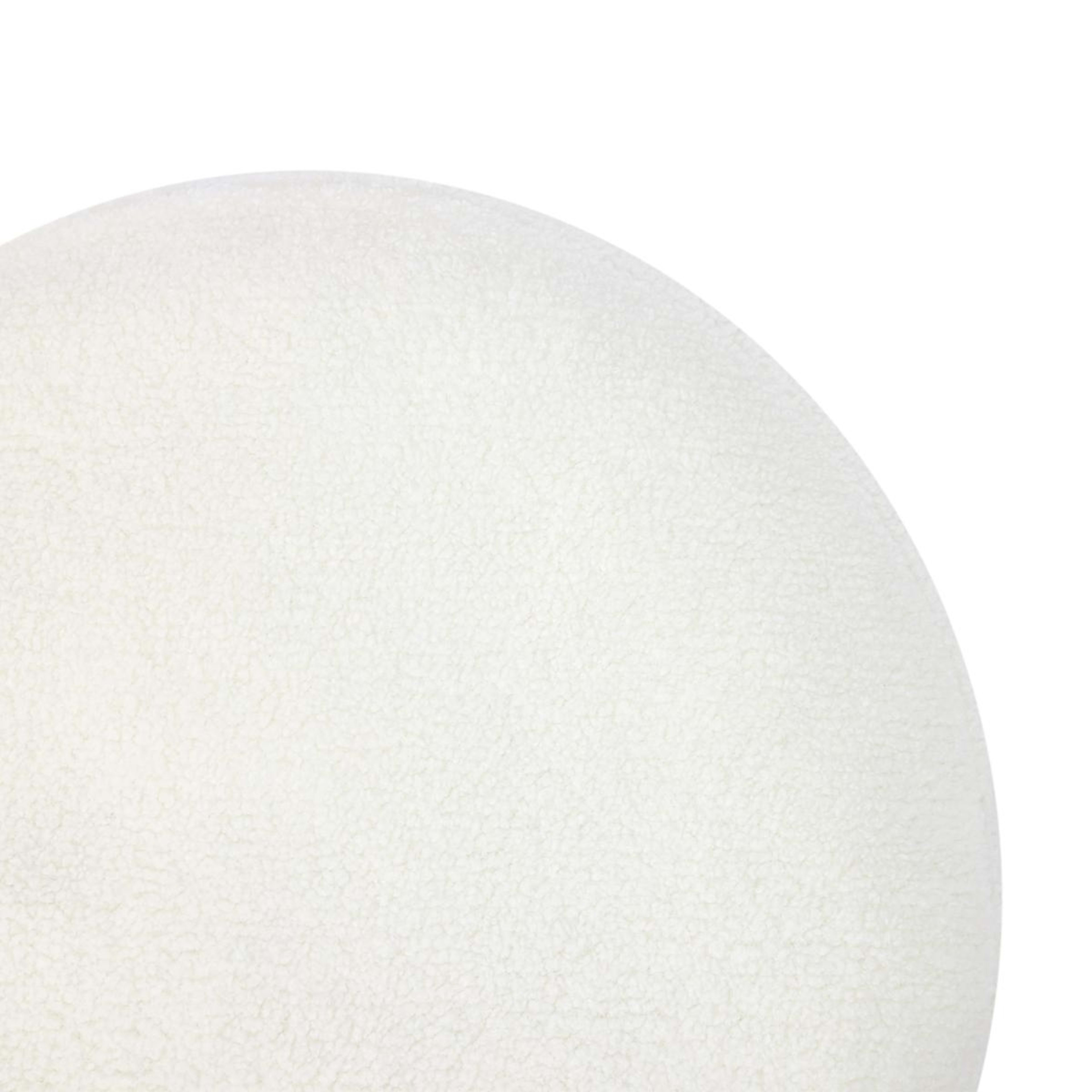3 Boucle Floor Cushion - White, 3 of 6