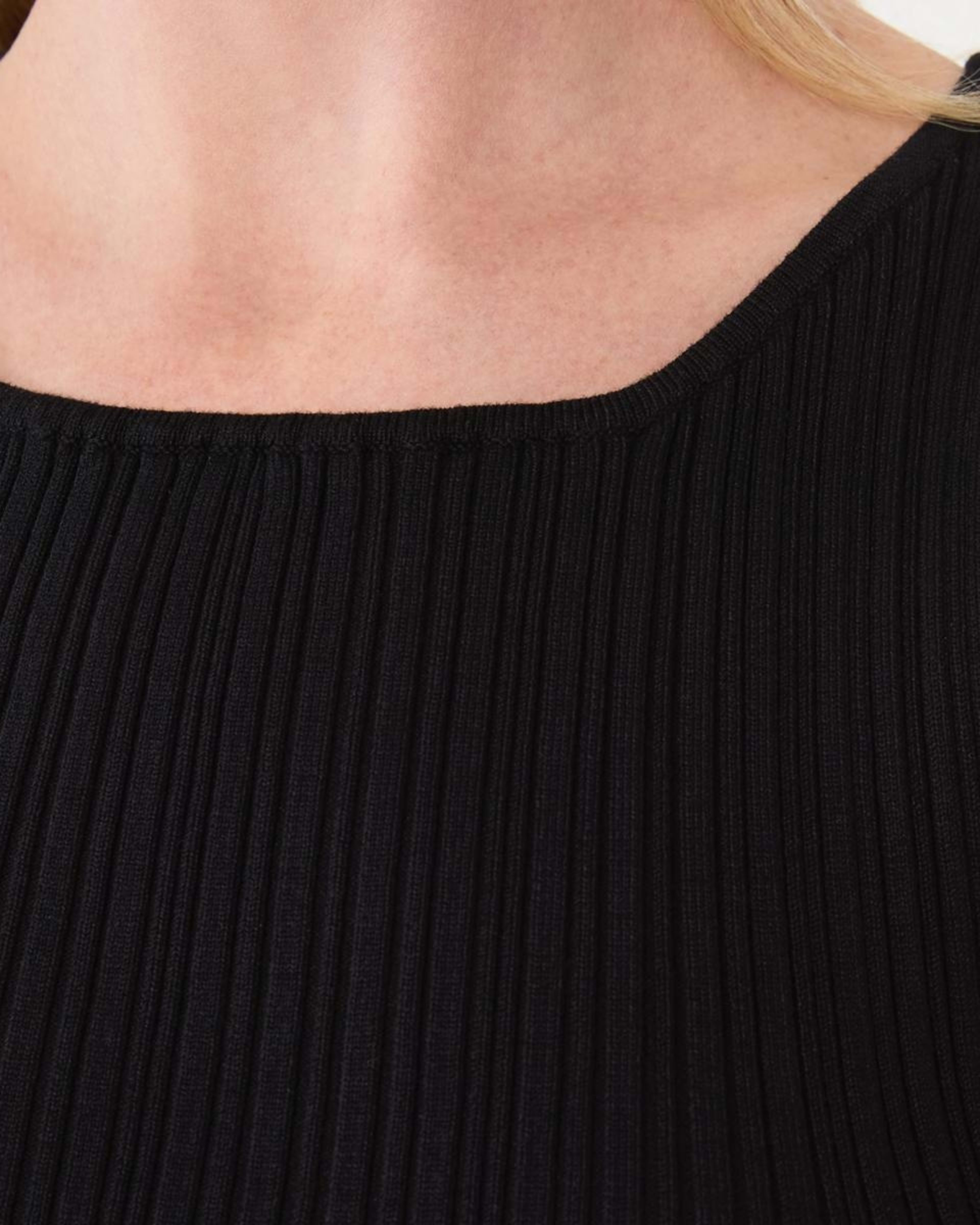 5 Sleeveless Variegated Rib Tank BLACK, 5 of 6