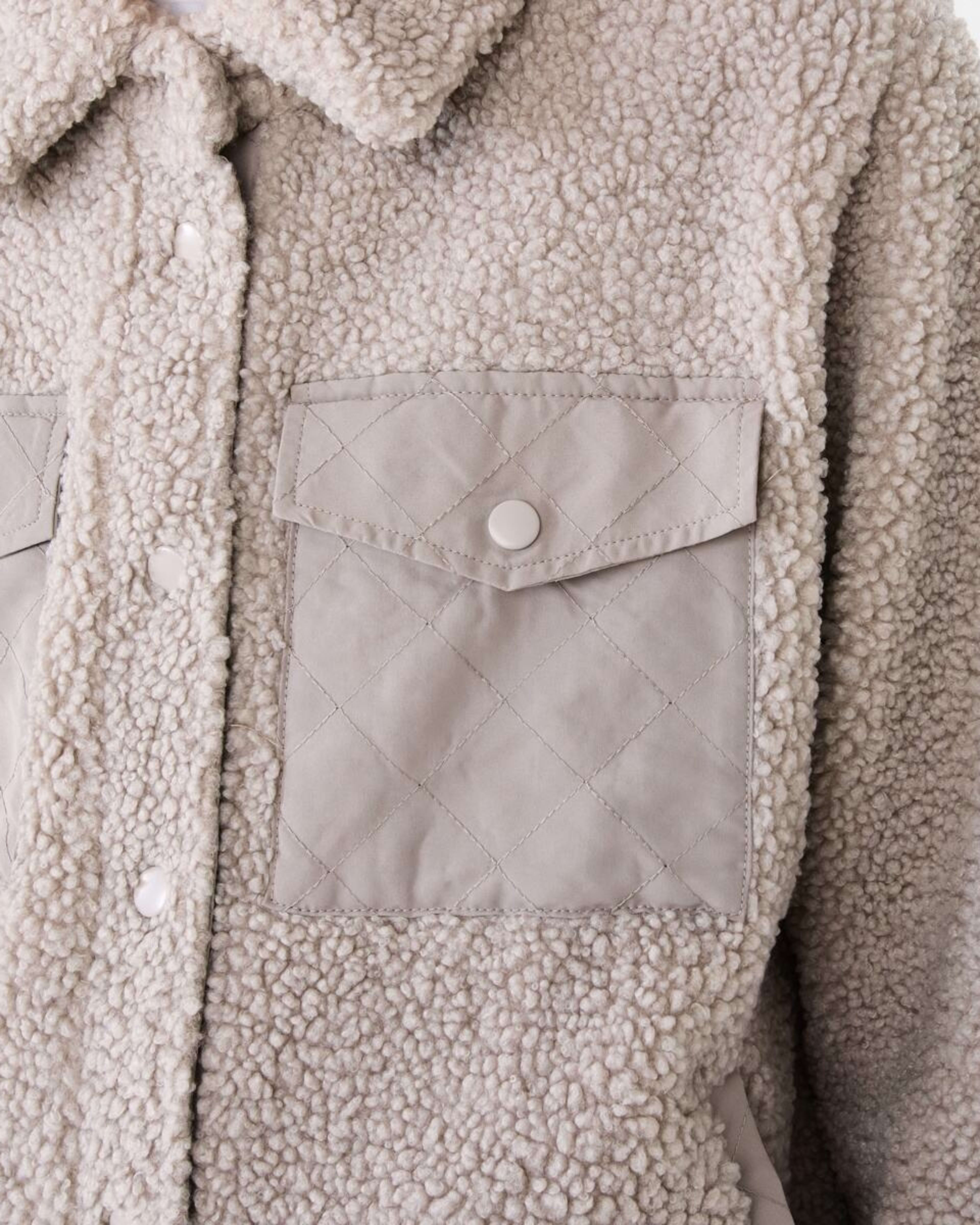 9 Active Womens Sherpa Jacket Porp Gry, 9 of 10