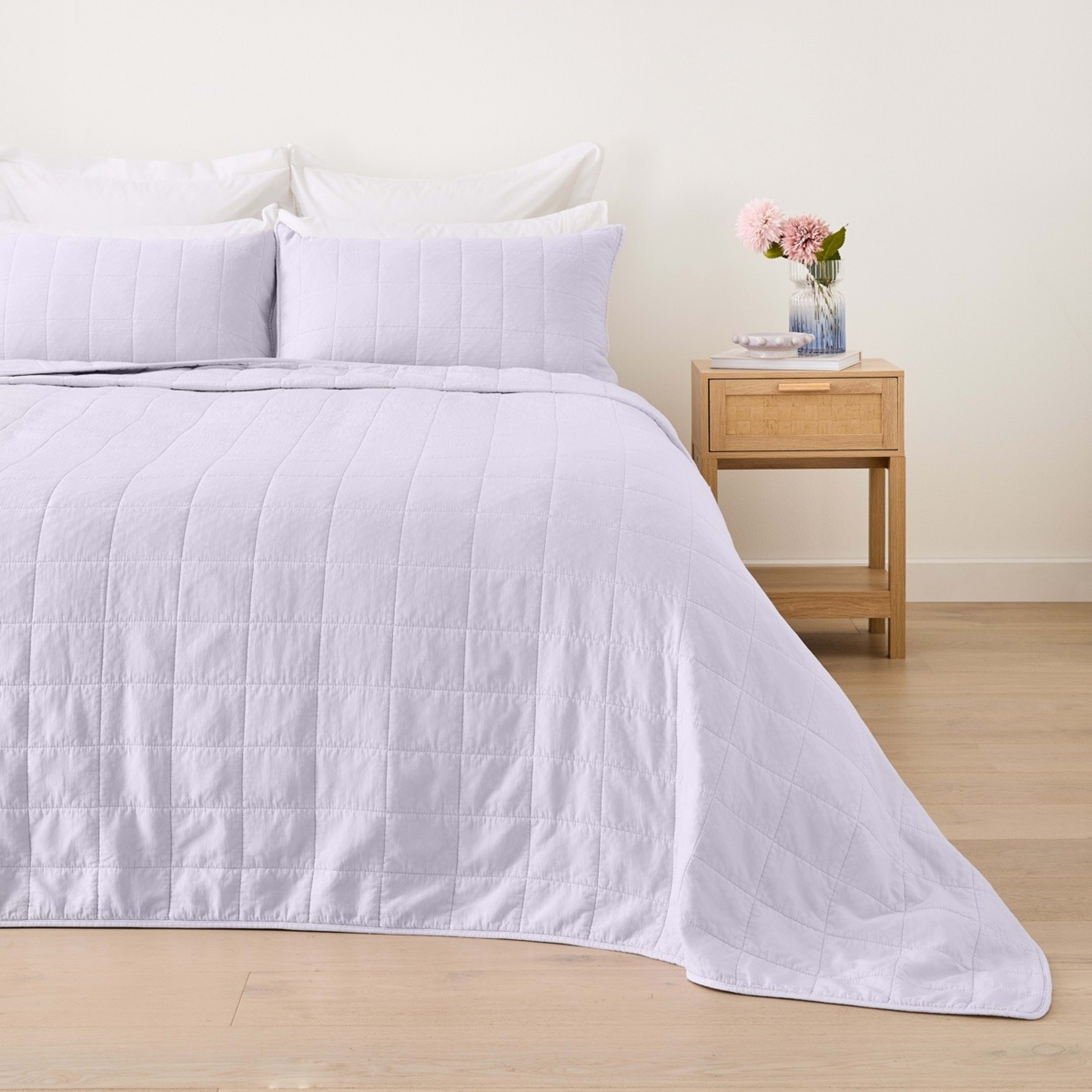 1 Hayden Coverlet Set - Queen/King Bed, Lilac, 1 of 7