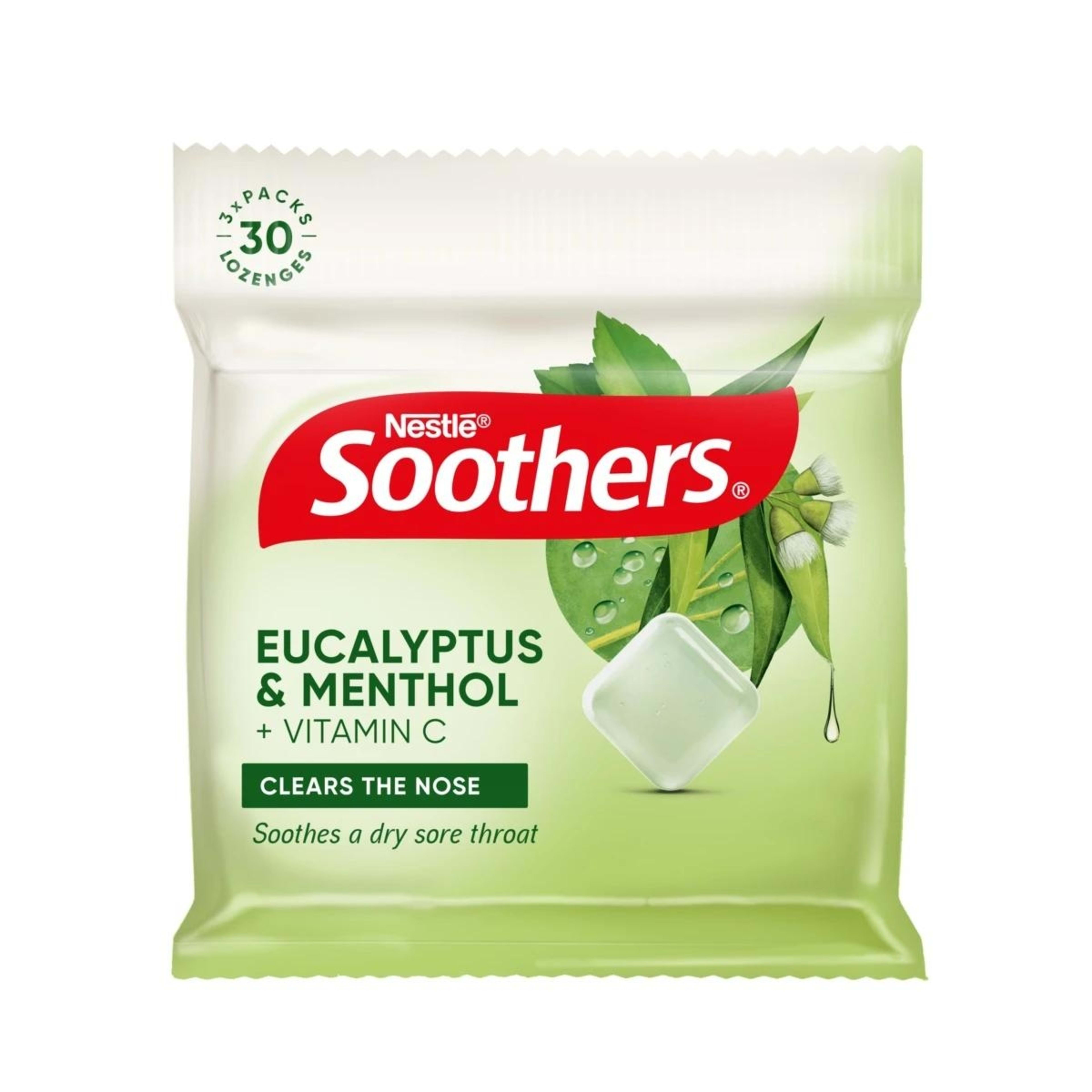 1 3 Pack Nestle Soothers Eucalyptus & Menthol Lozenges