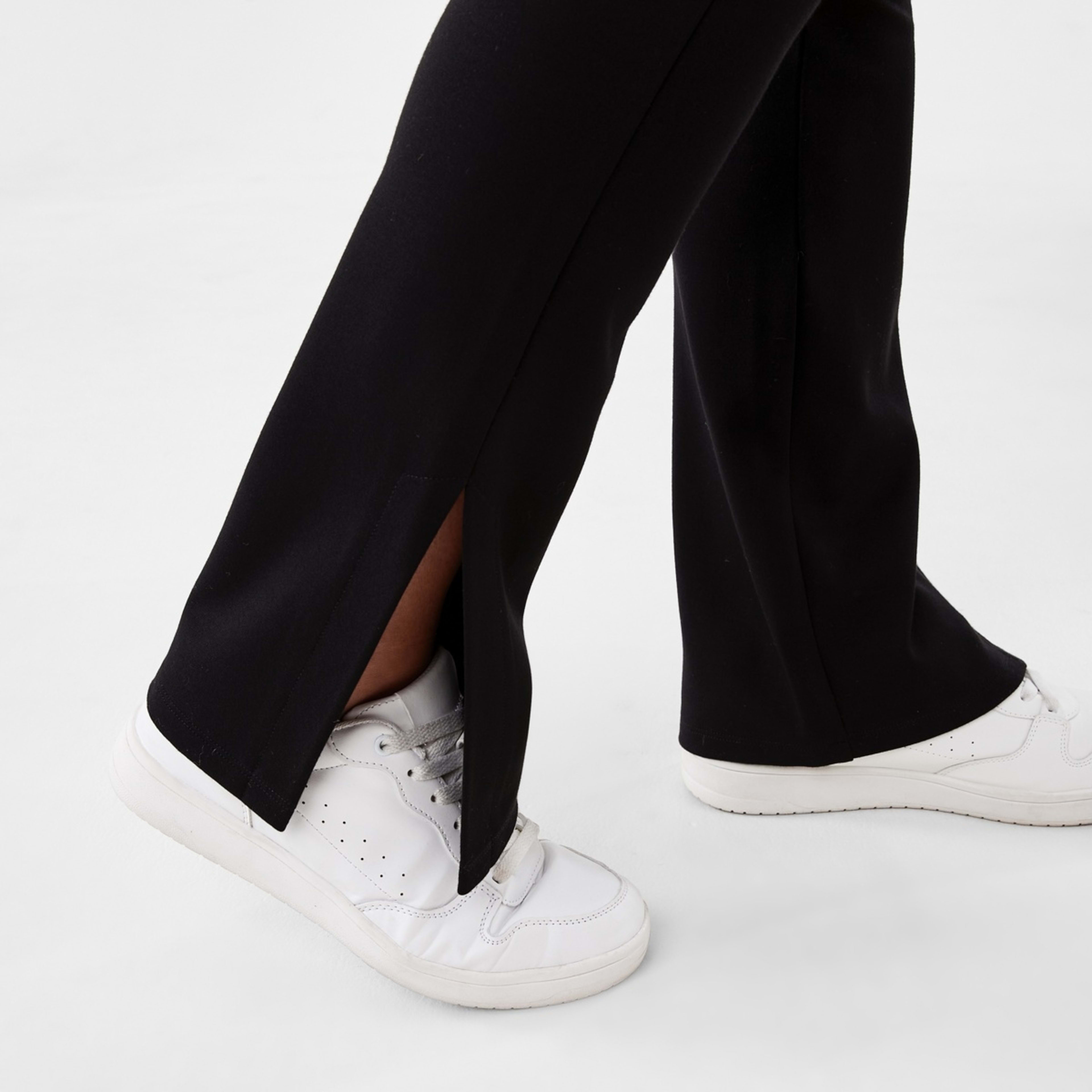 5 Split Hem Leggings Black, 5 of 5