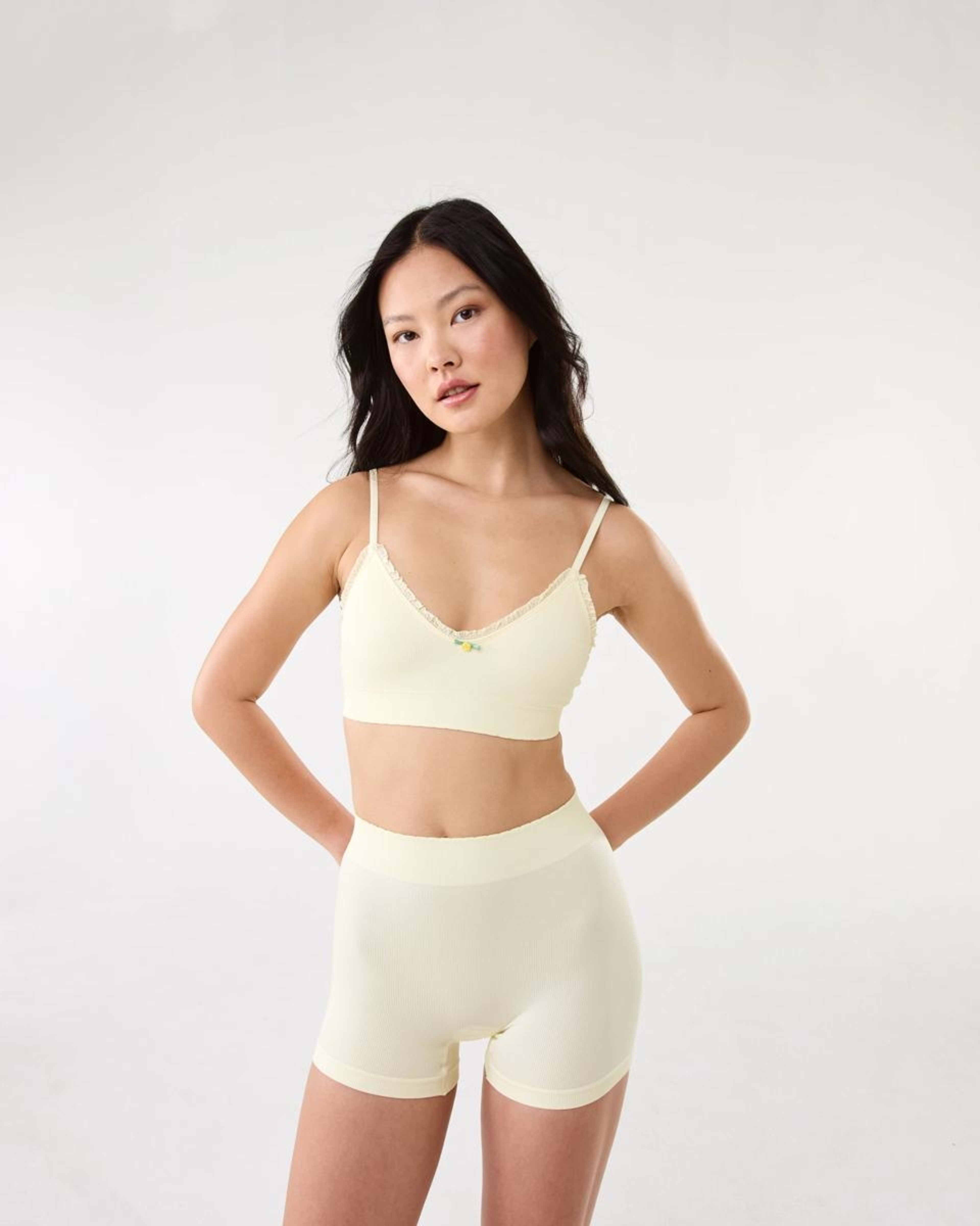 10 3 Pack Seamfree Rib Boyleg Shorties Lemoncello, 10 of 10