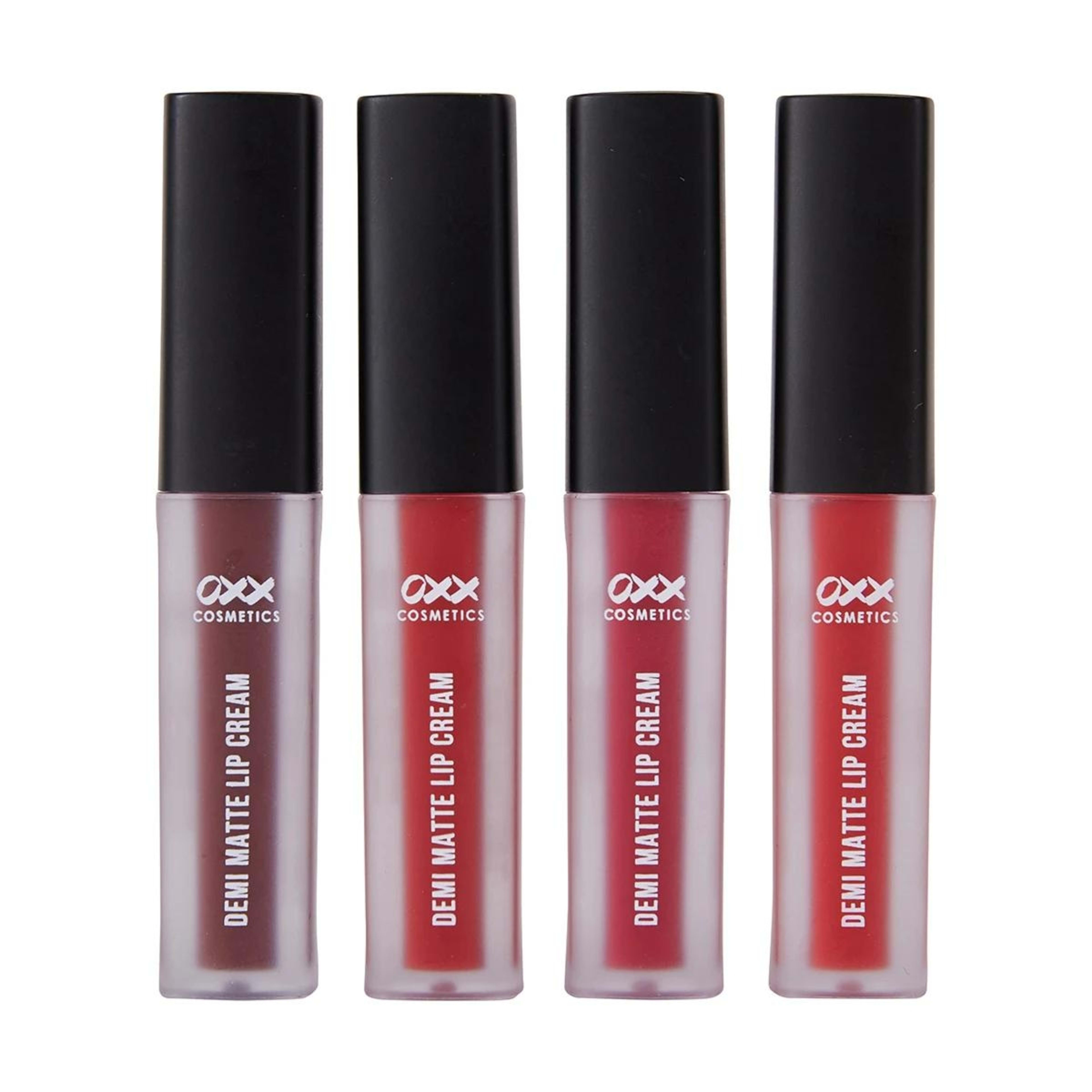 4 OXX Cosmetics 4 Piece Liquid Lip Demi Matte Liquid Lipstick - Ruby, 4 of 7