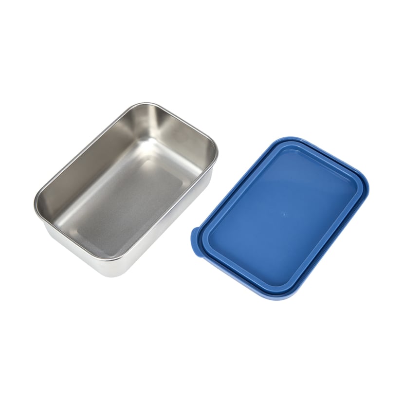 1L Rectangle Stainless Steel Lunch Box Kmart