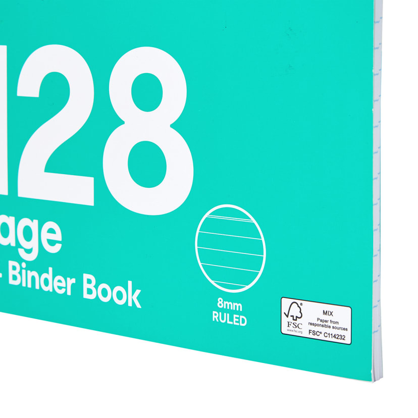 Binder Book A4, 128 Pages, Blue Kmart