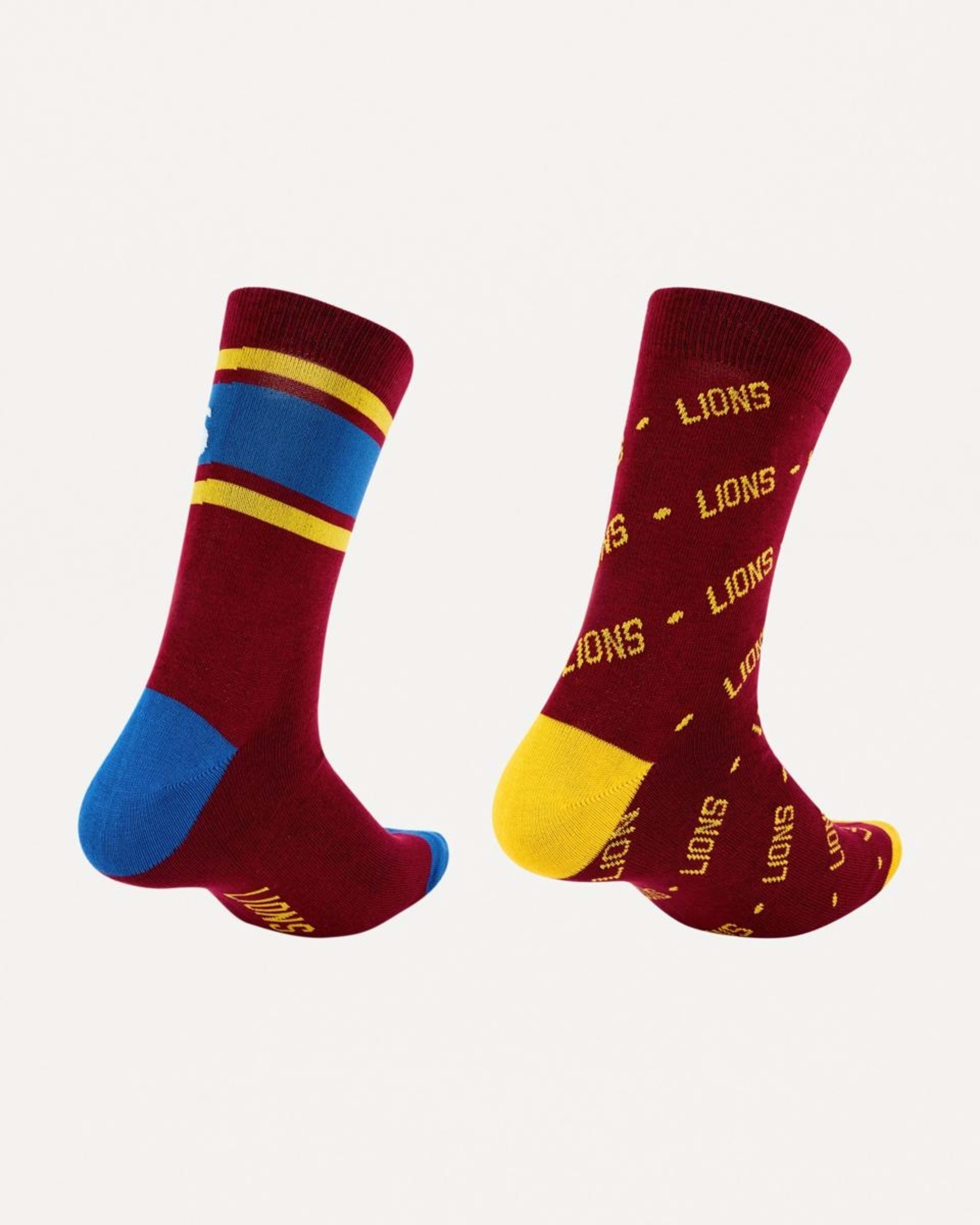 2 2 Pack Official AFL Adult Sock Set LIONS, 2 of 3