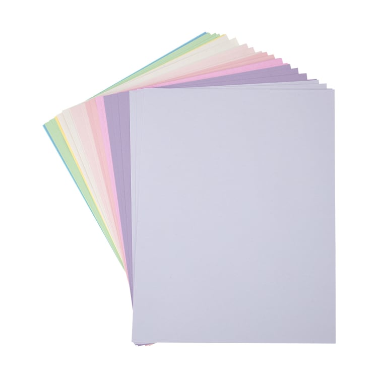 50 Pack Cardstock Pastel Kmart