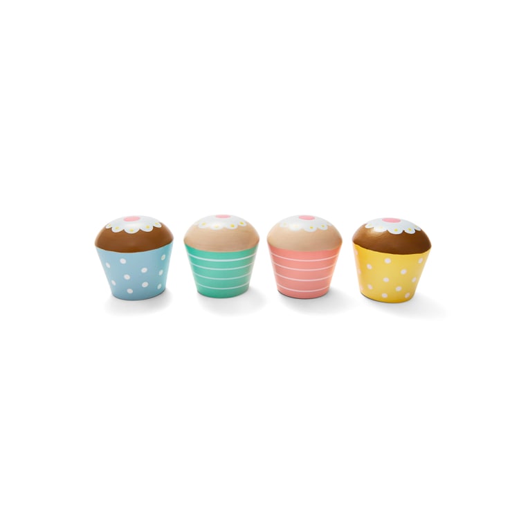 6 Piece Wooden Cupcakes Kmart