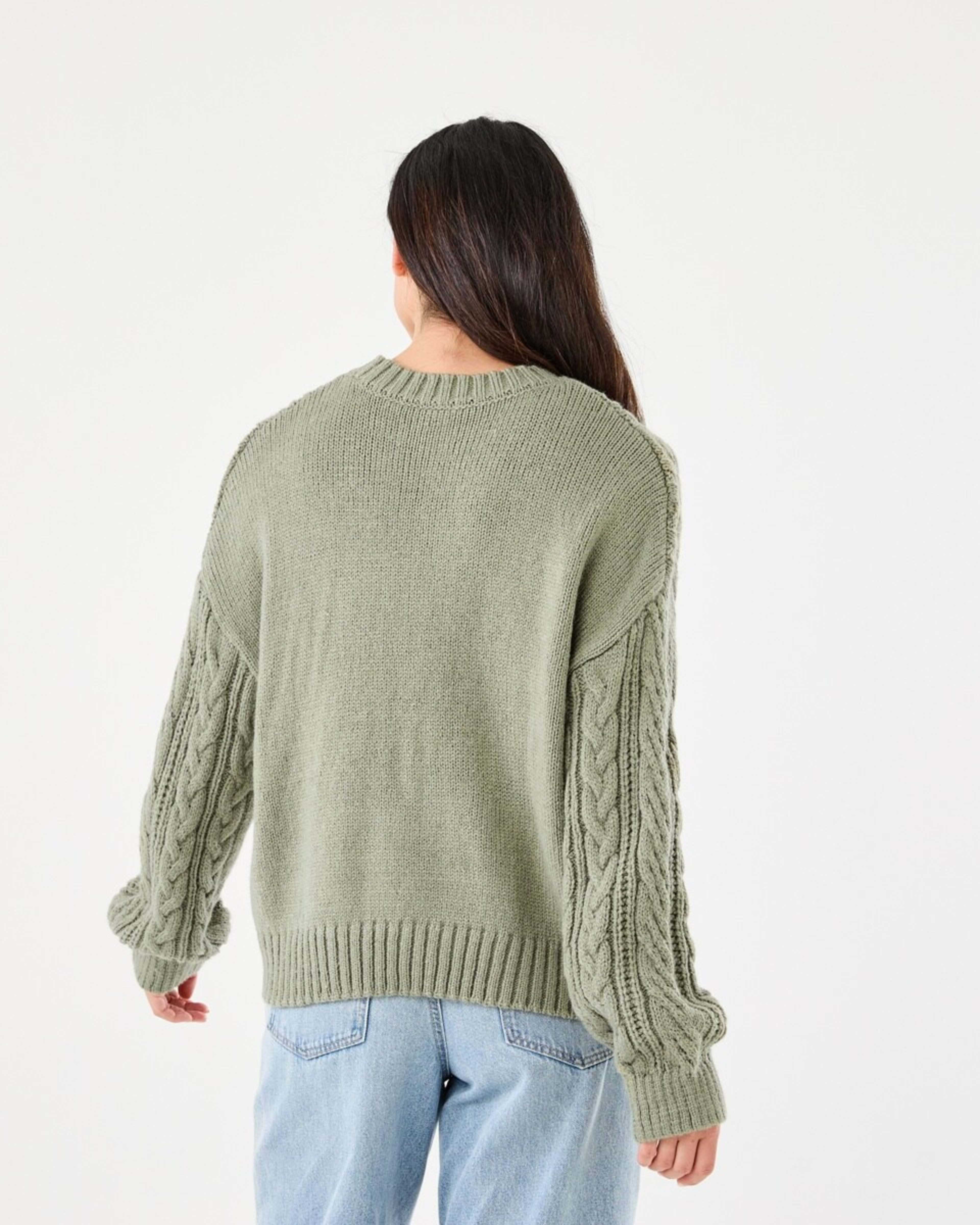 3 Cable Jumper Soft Khaki, 3 of 6