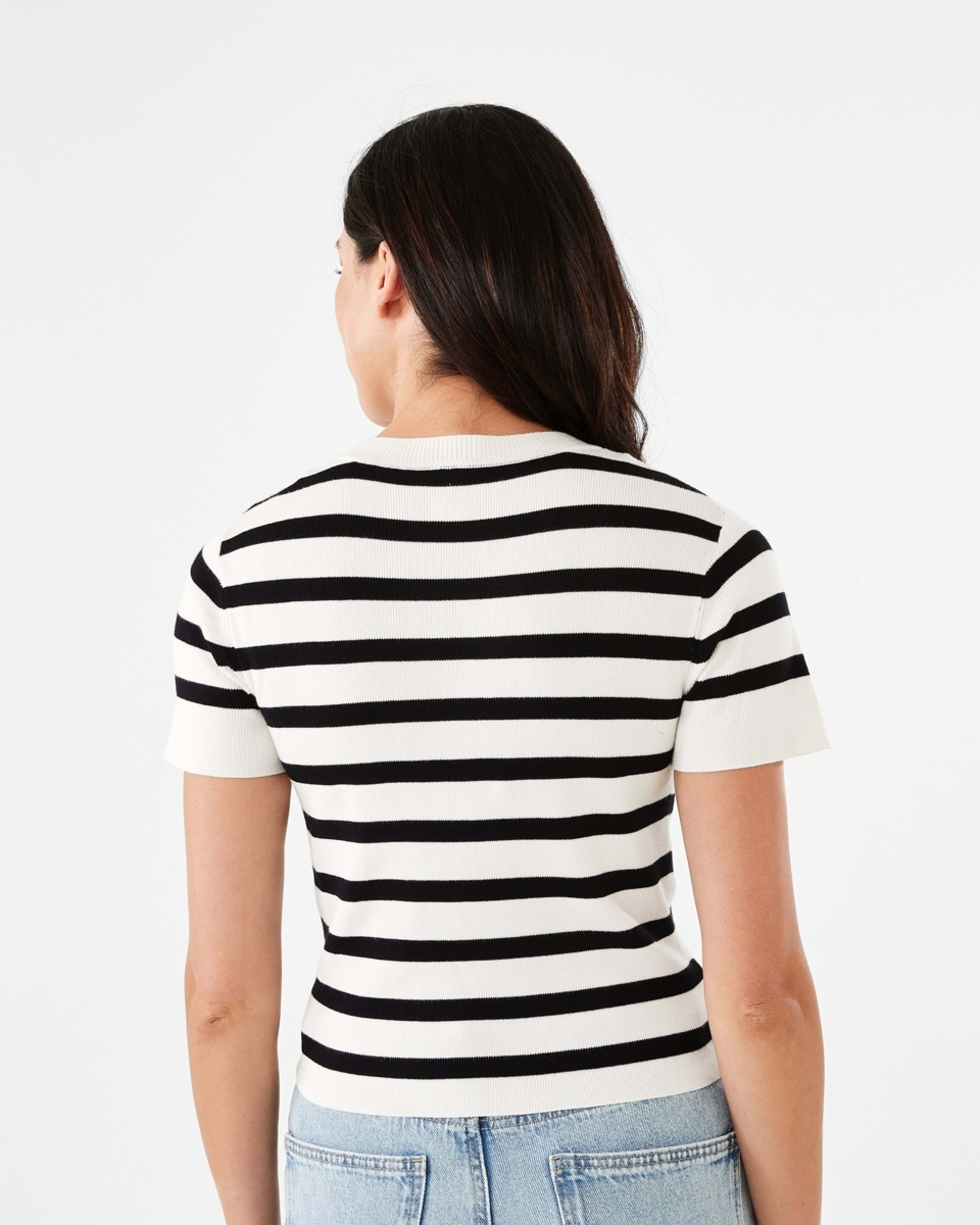 3 Short Sleeve True Knit Fitted T-shirt BOLD STRIPE, 3 of 5