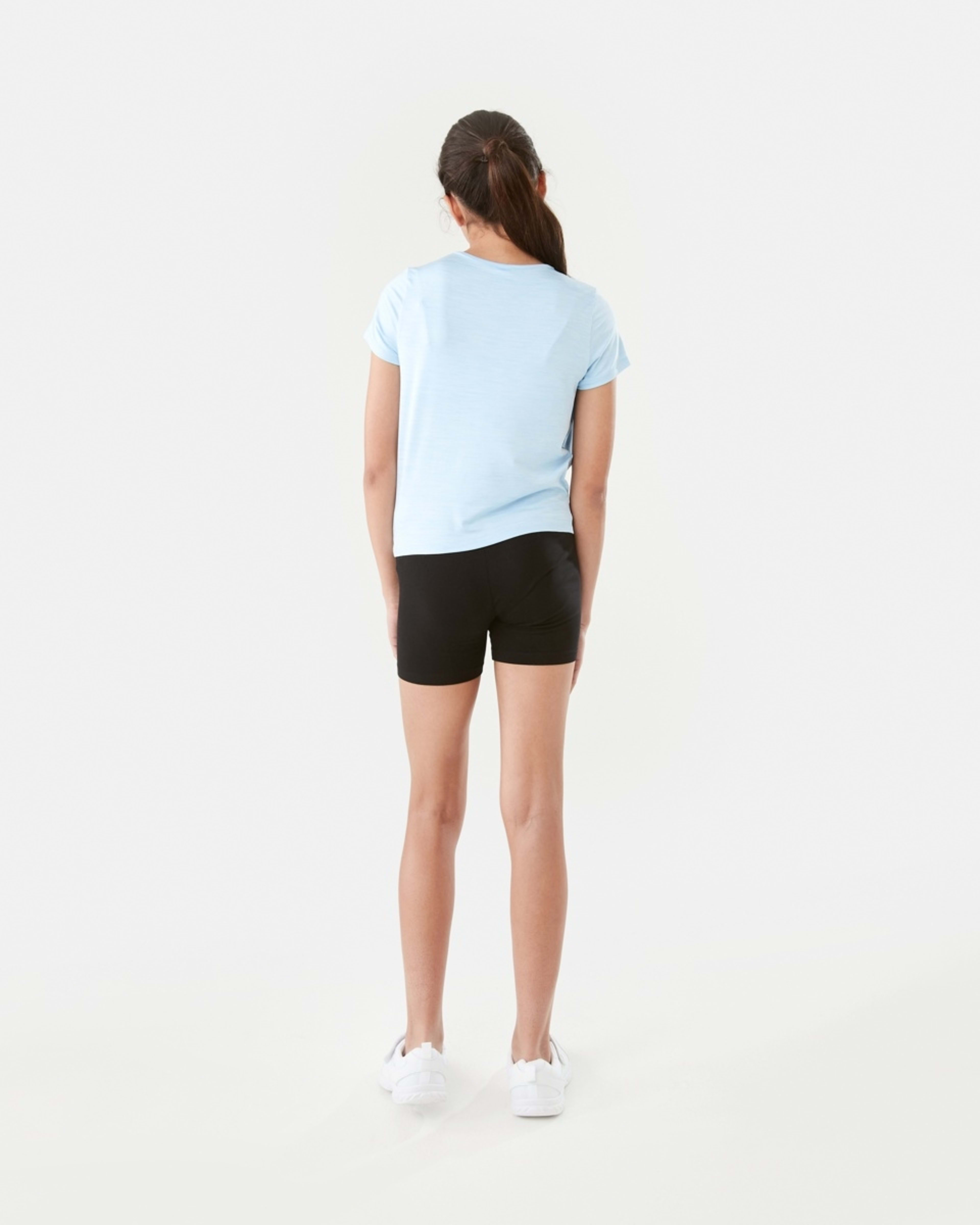 7 Active Kids Twist Front T-shirt Blu Marle, 7 of 9