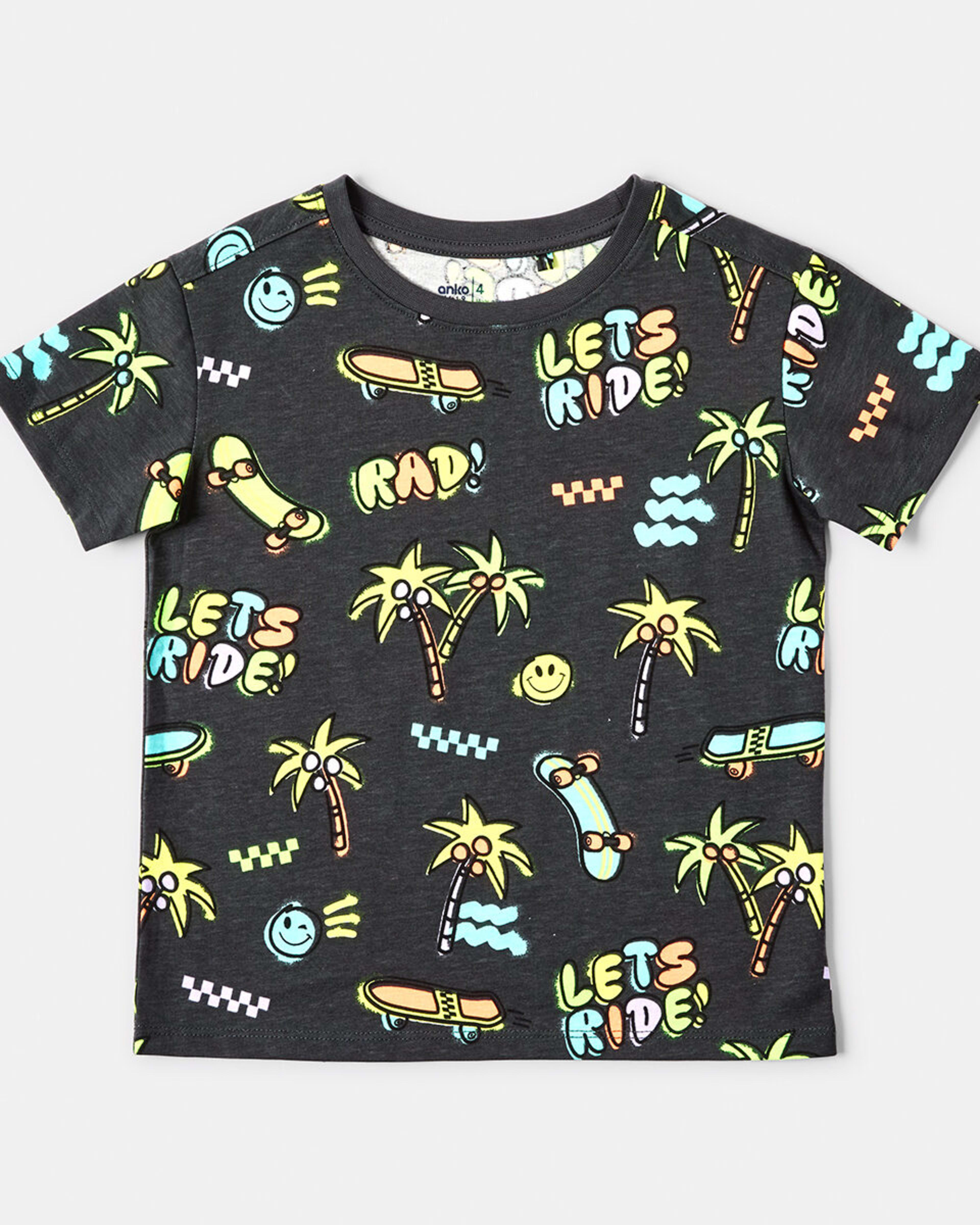 7 All Over Print T-shirt Ashp Skate, 7 of 8