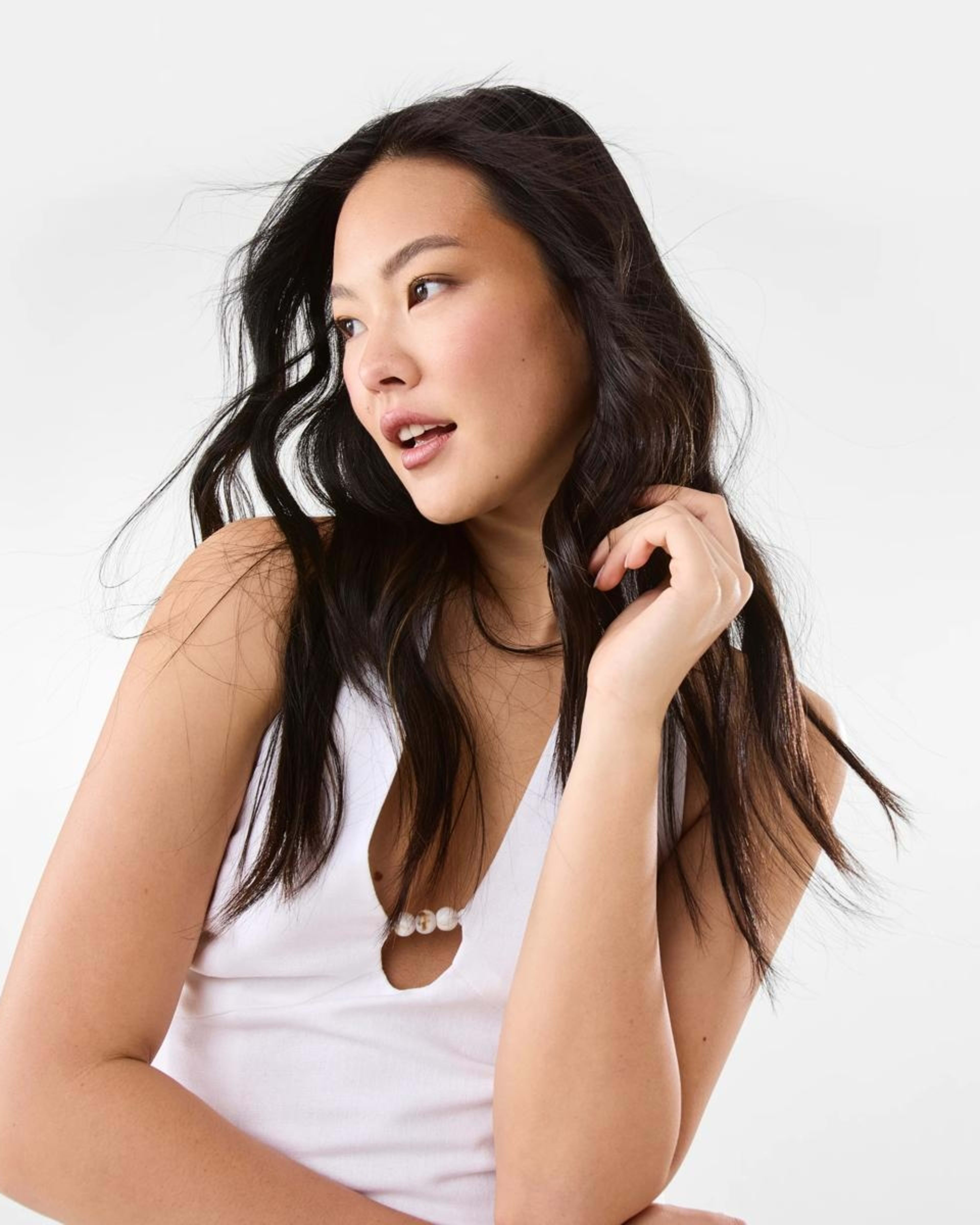 7 Linen Blend Beaded Top WHITE, 7 of 10