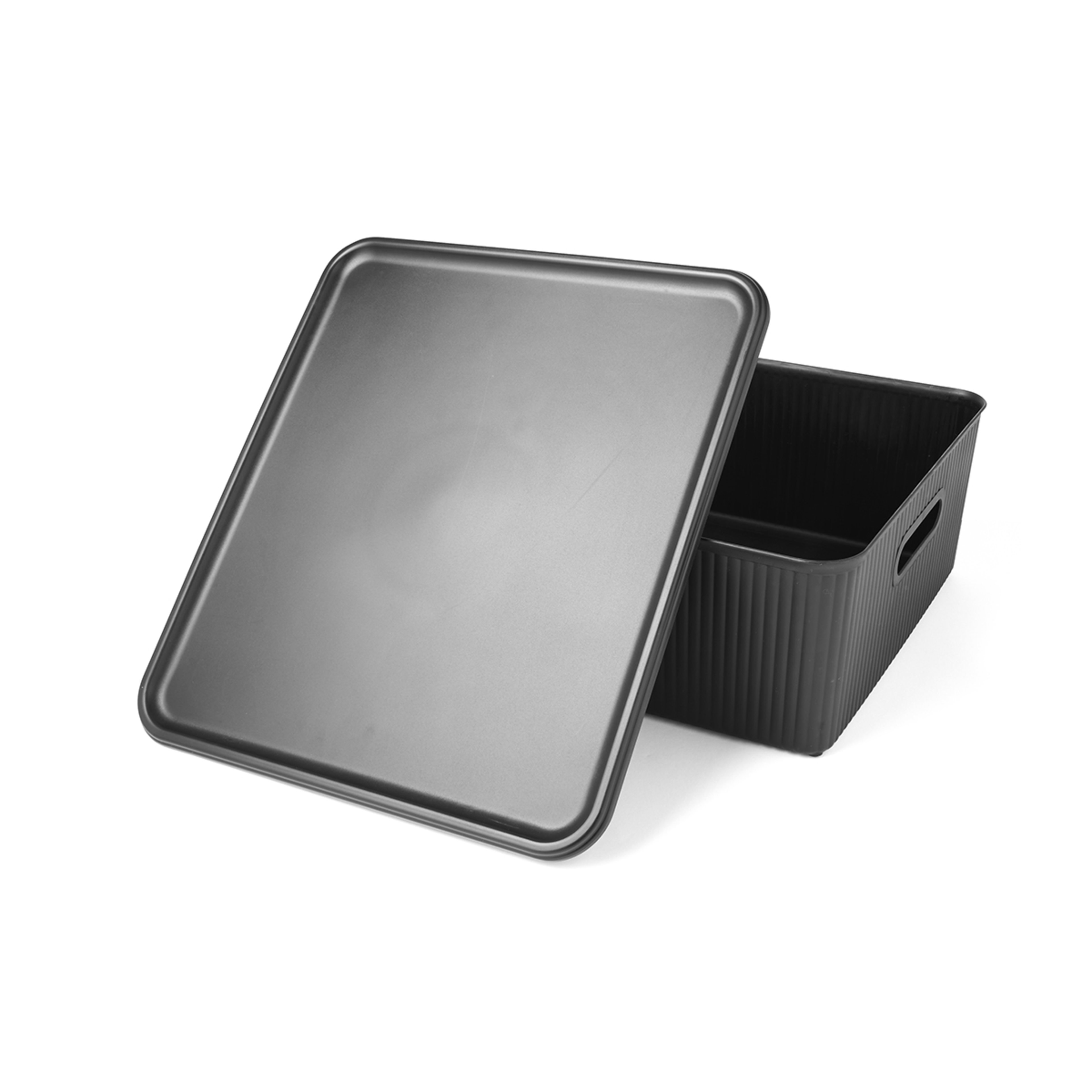 5 19L Ribbed Container - Black, 5 of 10