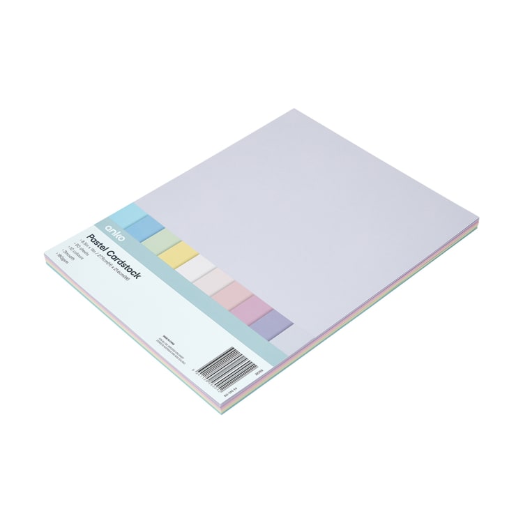 50 Pack Cardstock Pastel Kmart