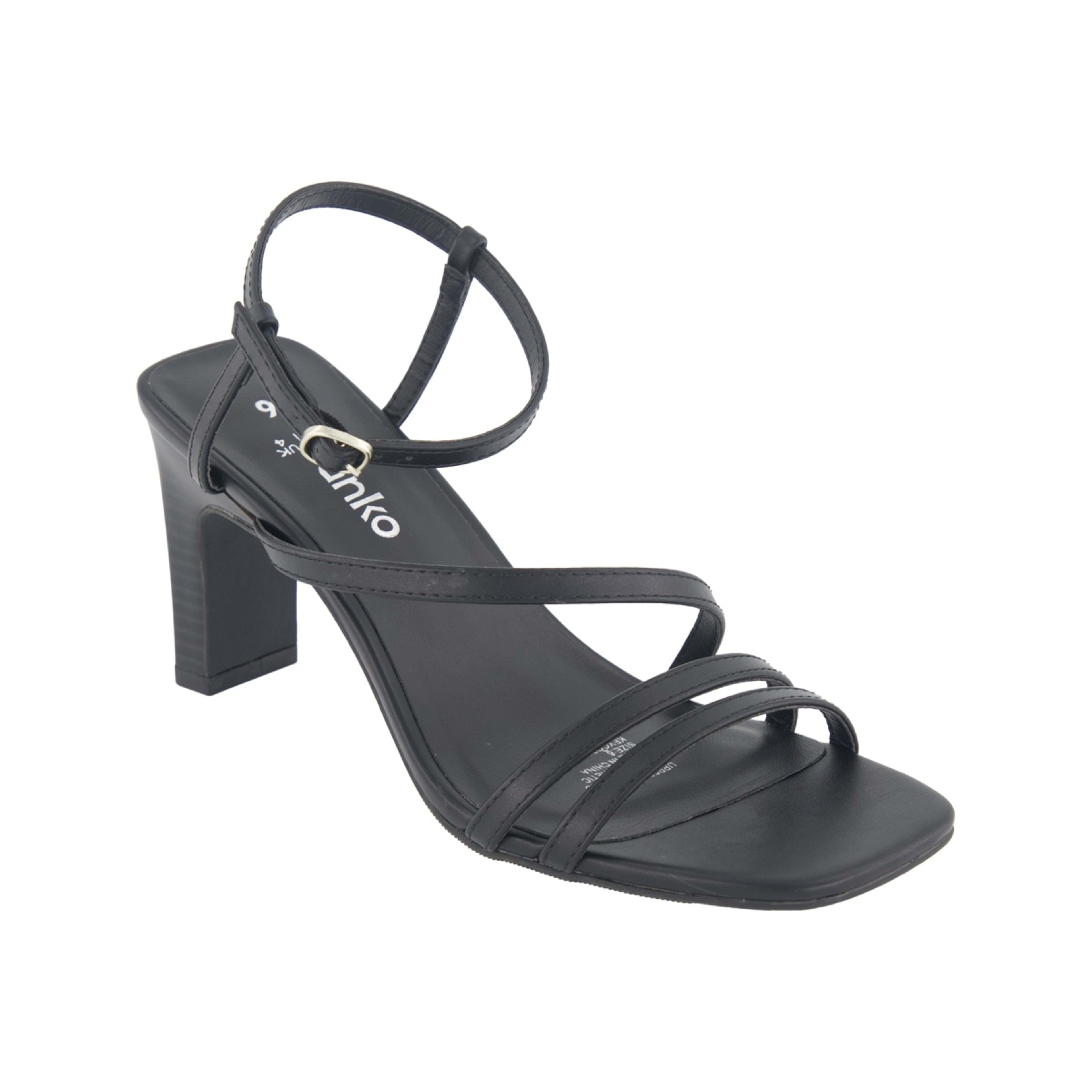 1 Strappy Heel Sandals Black, 1 of 6