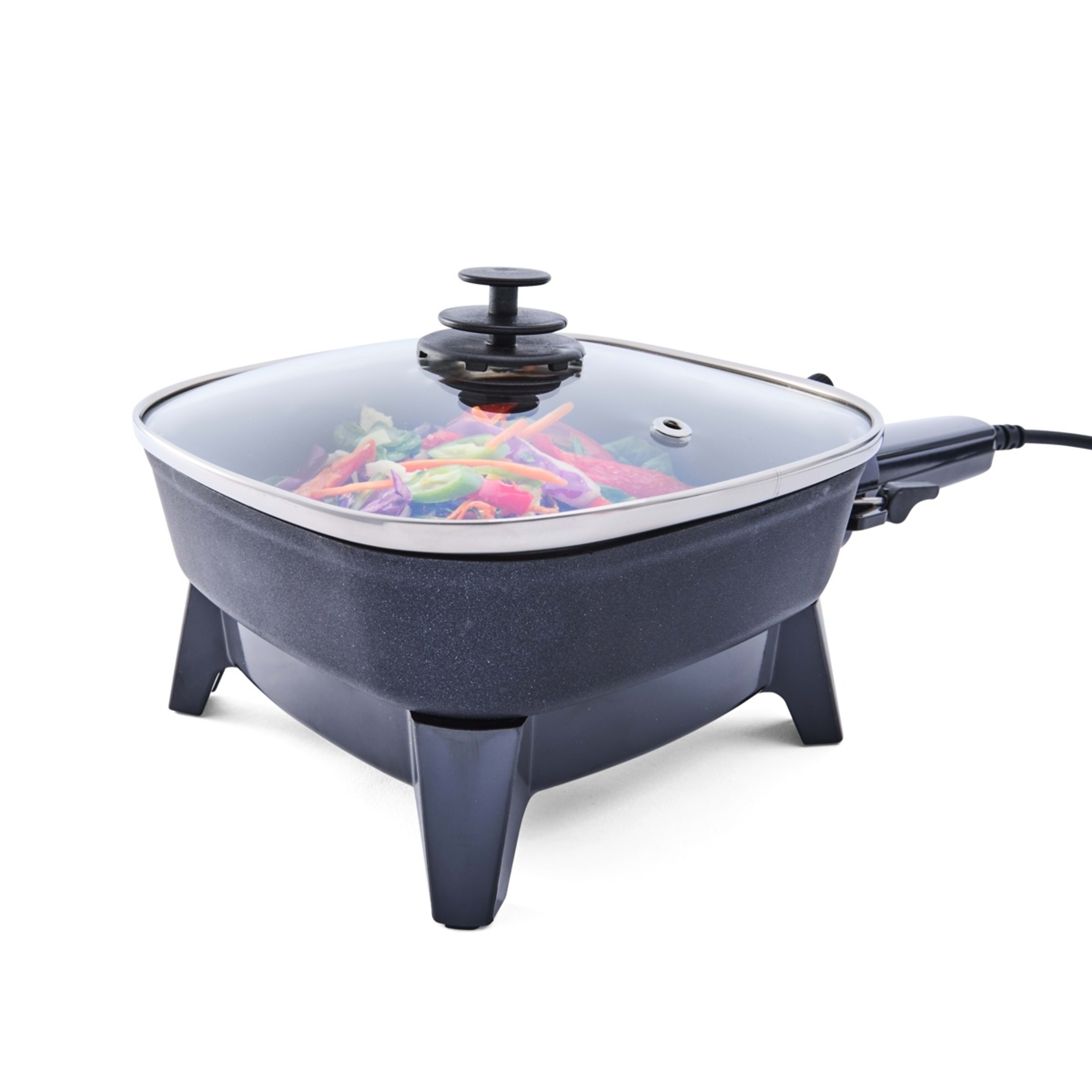 1 Mini Electric Frypan - Black