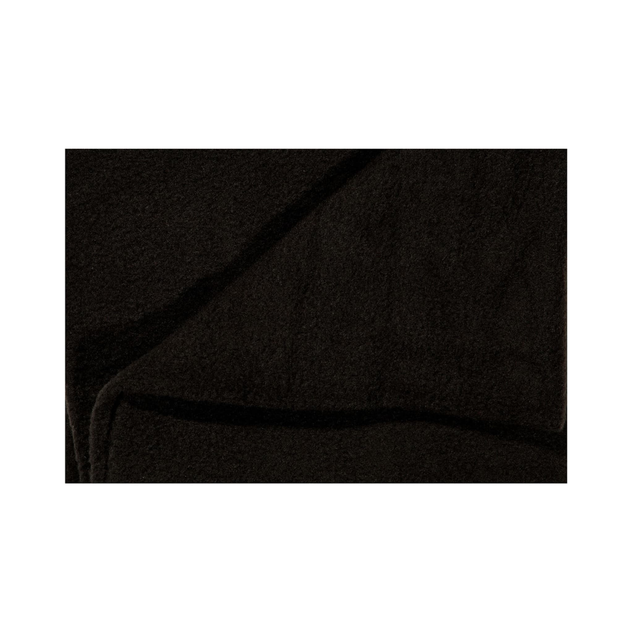 Polar Fleece Throw Black Kmart