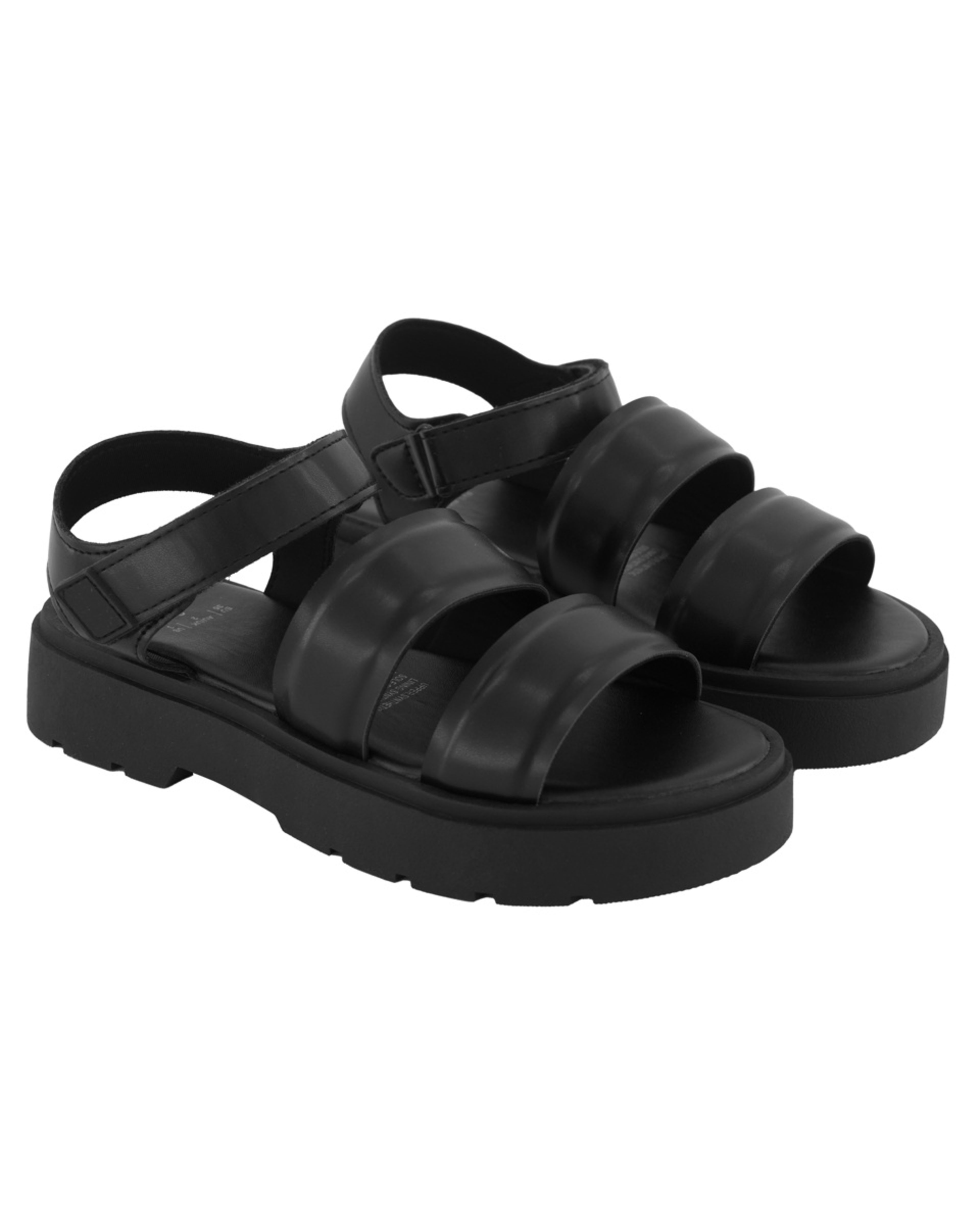 2 Senior Chunky Sandals Black, 2 of 4