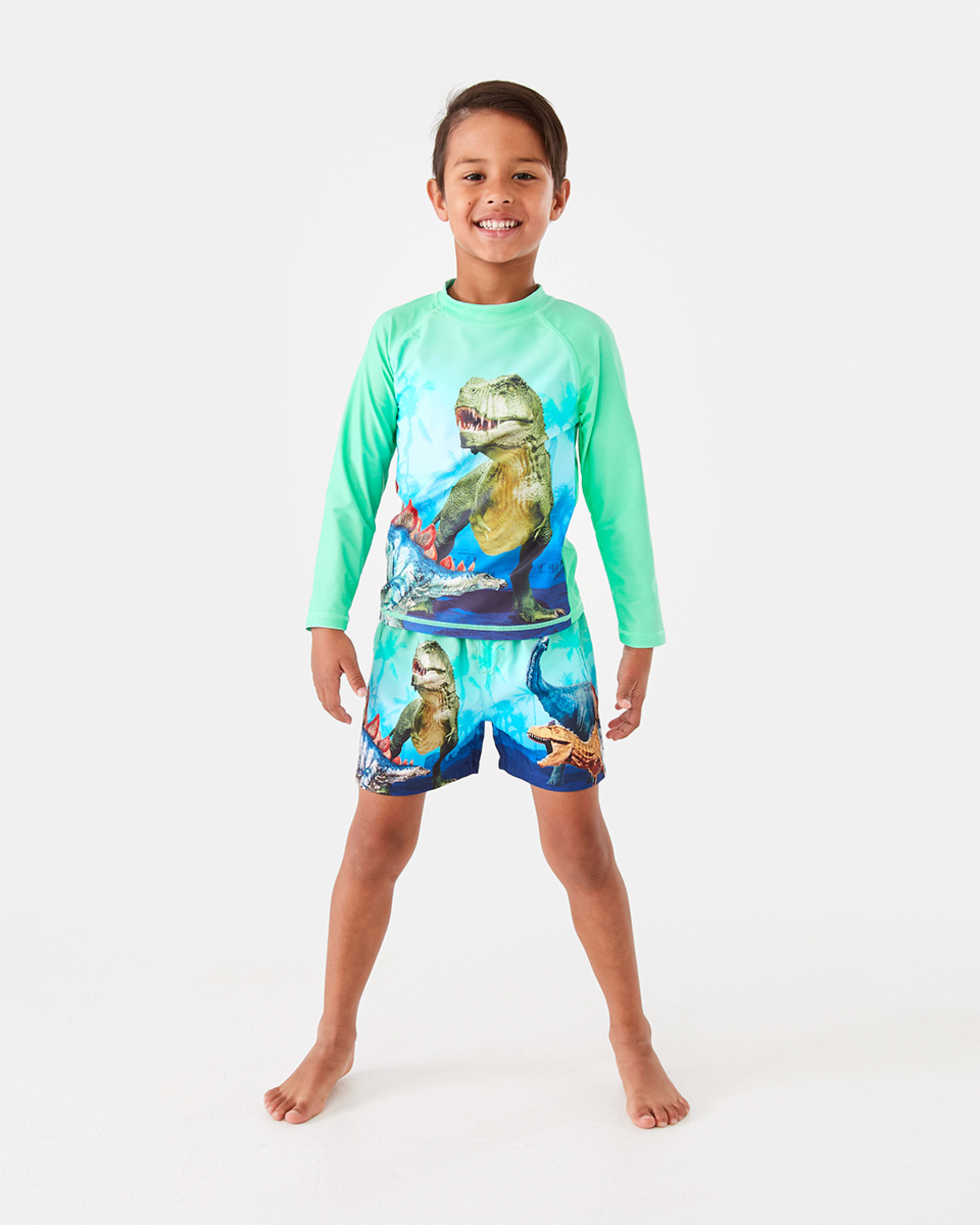 5 Digital Print Rash Vest Grn Dino, 5 of 8