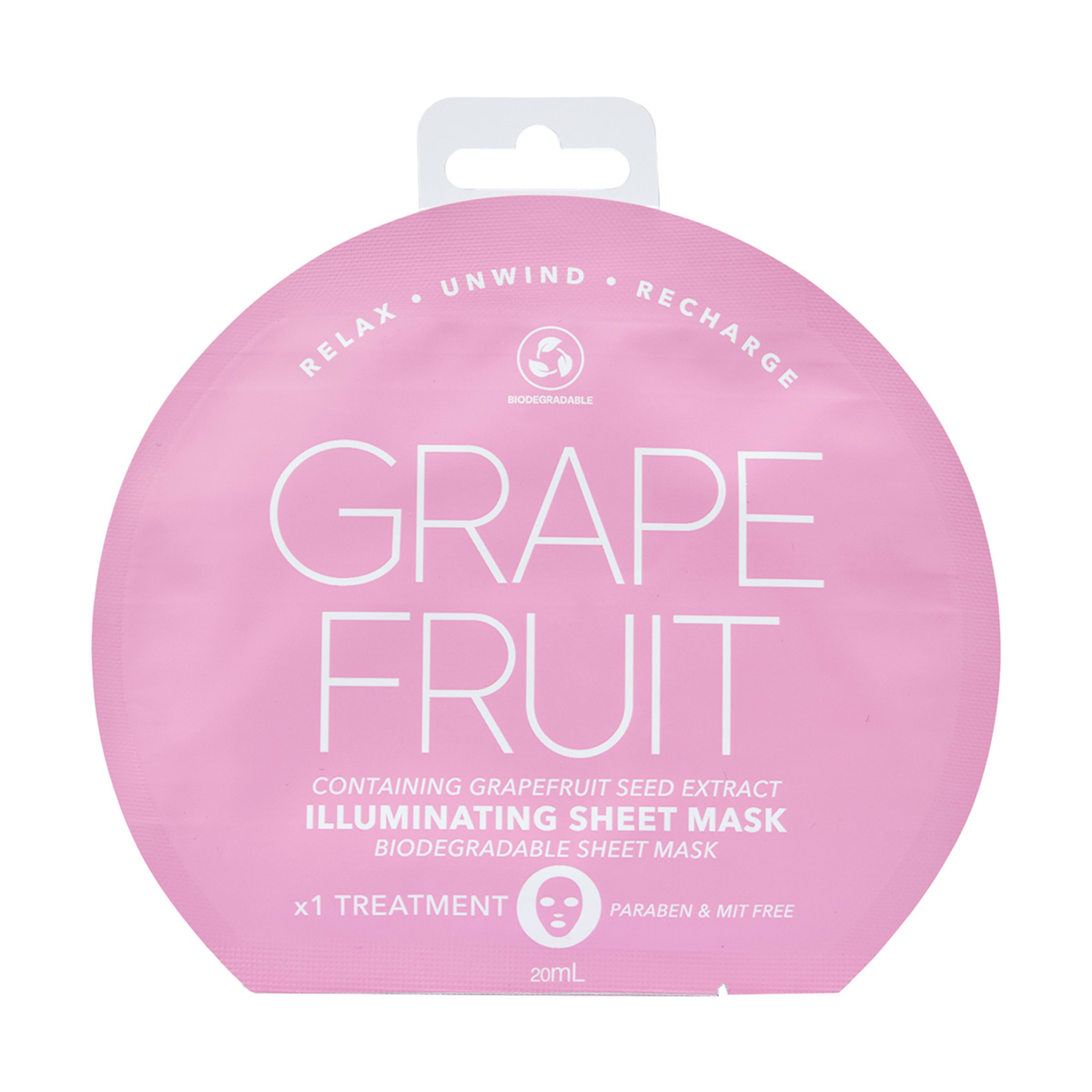 1 Illuminating Sheet Mask - Grapefruit Seed Extract