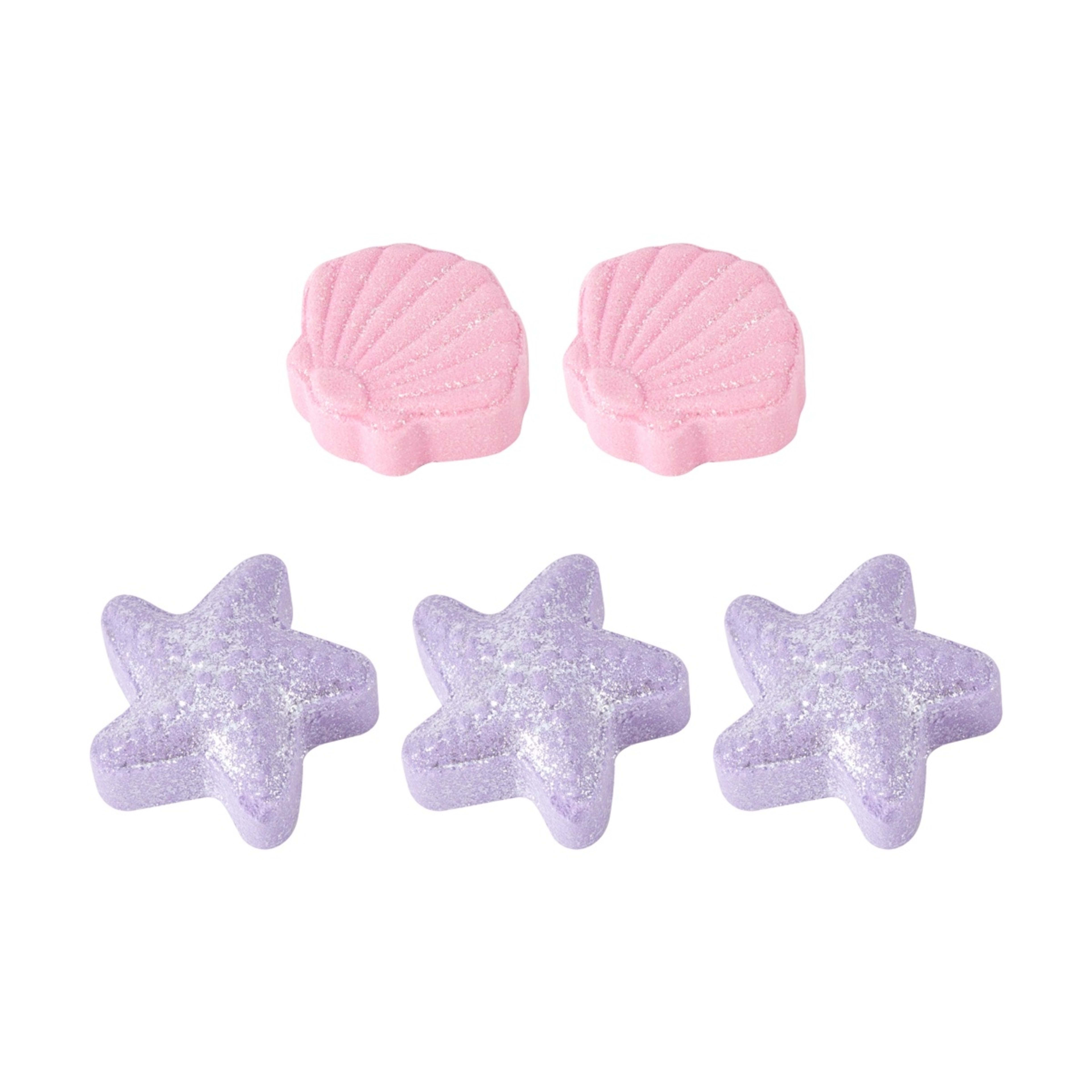 4 OXX Bodycare 5 Pack Multi Bath Fizzer - Mermaid, Berry Scented, 4 of 5