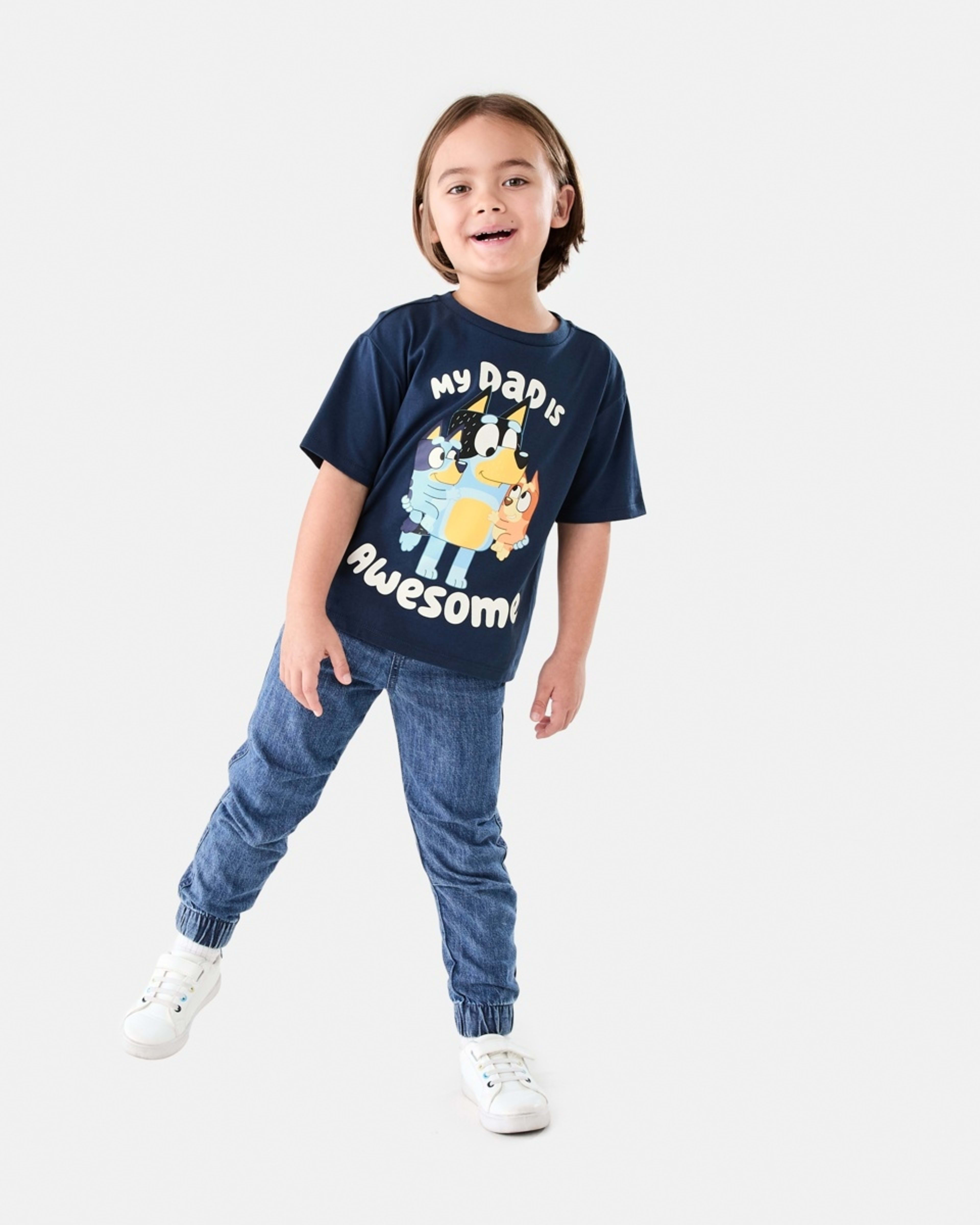 5 Bluey License Print T-shirt BLUEY MY DAD IS AWESOME, 5 of 6
