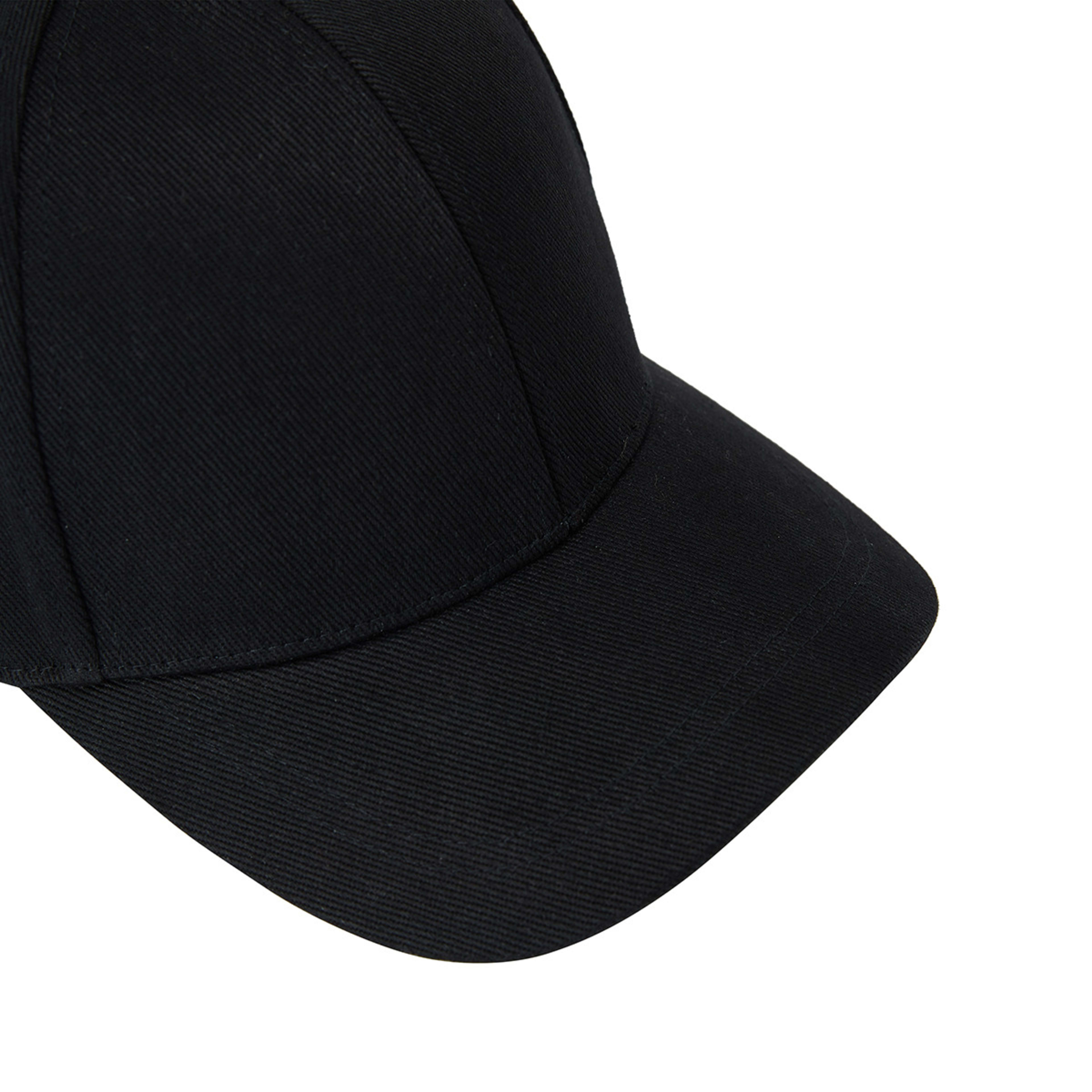 3 Heavy Twill Baseball Cap Black, 3 of 3