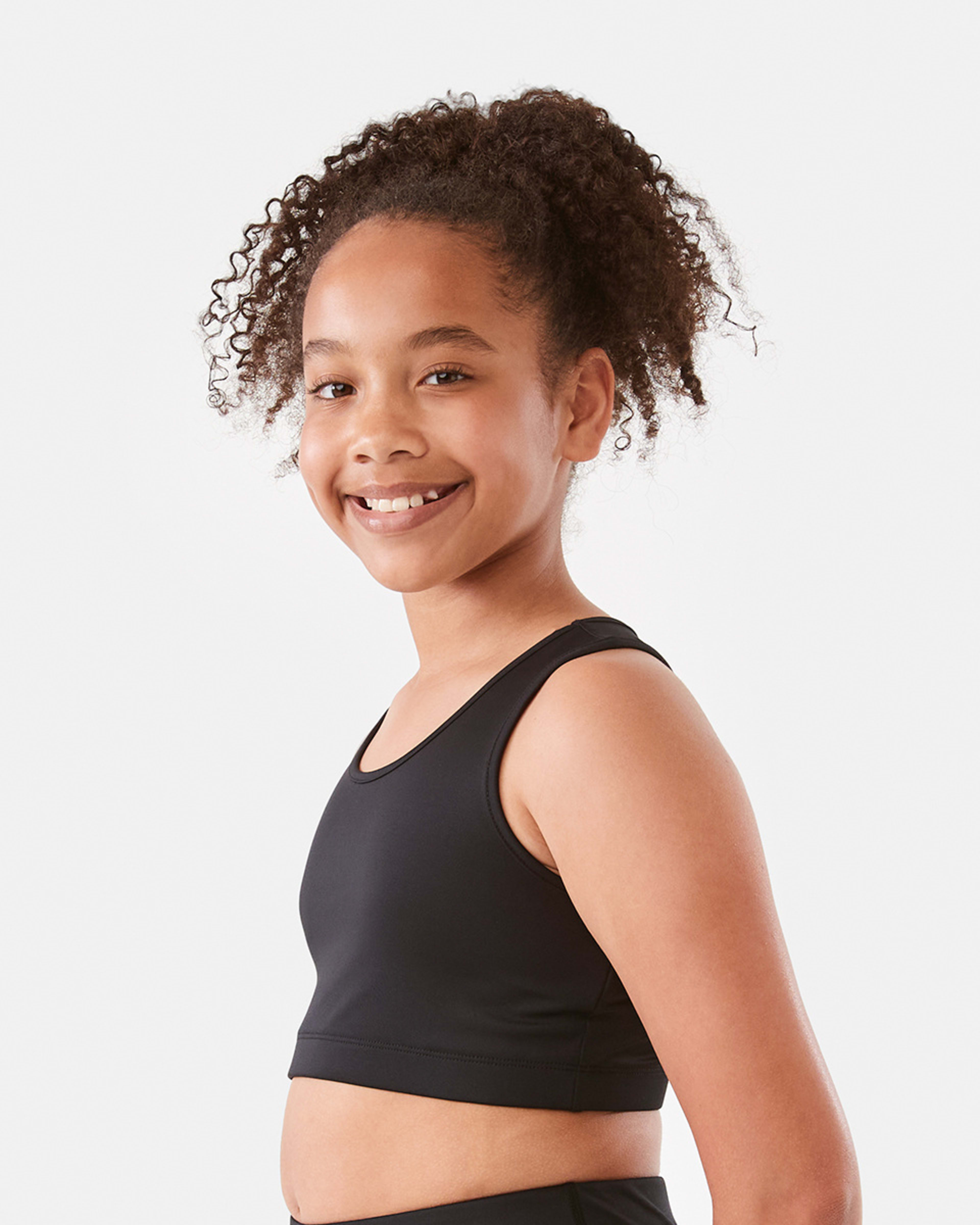 2 Active Kids Crop Top BLACK, 2 of 9