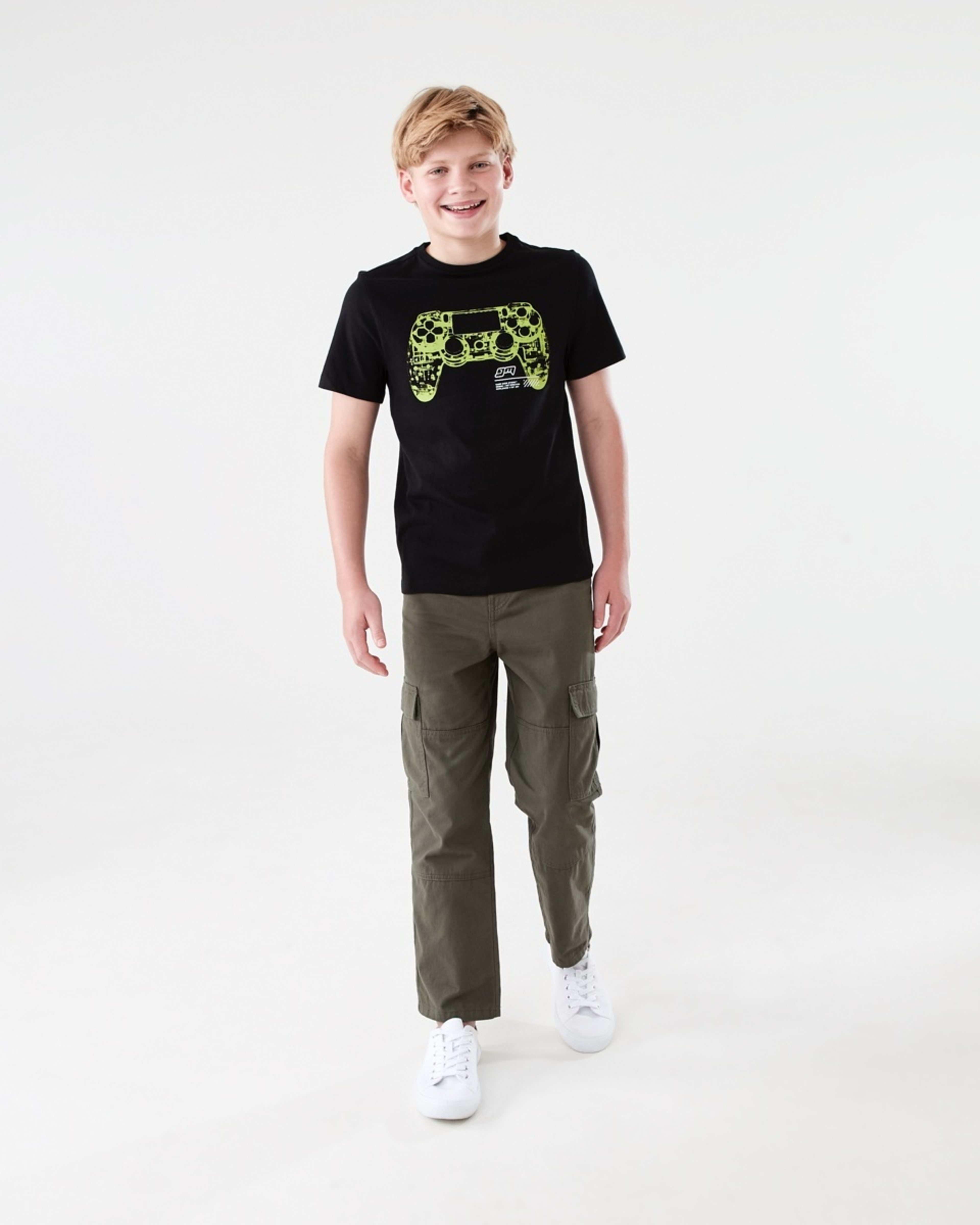 5 Short Sleeve Print T-shirt XRAY GAME BLACK, 5 of 6