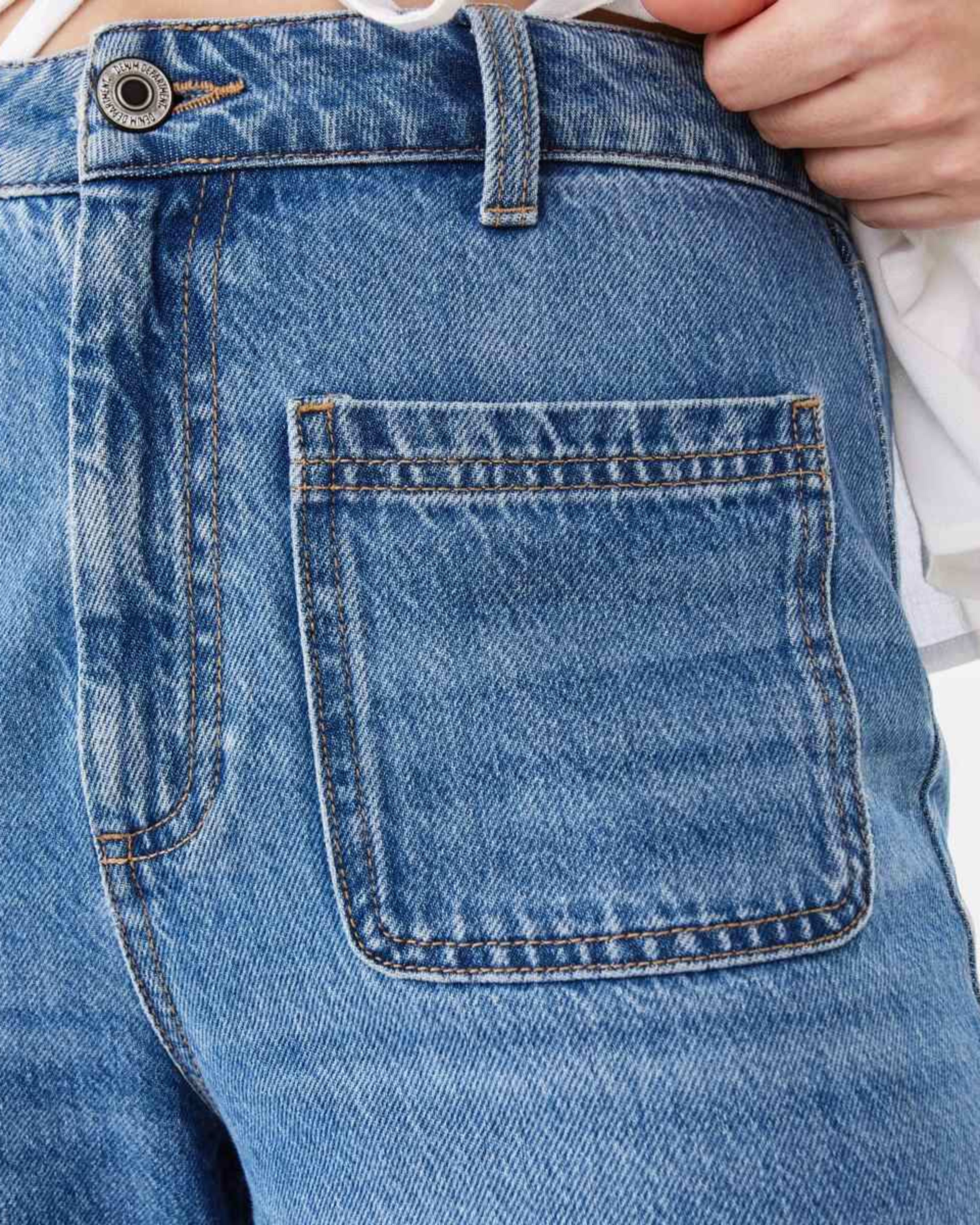 7 Wide Leg Pocket Jeans MID WASH, 7 of 11
