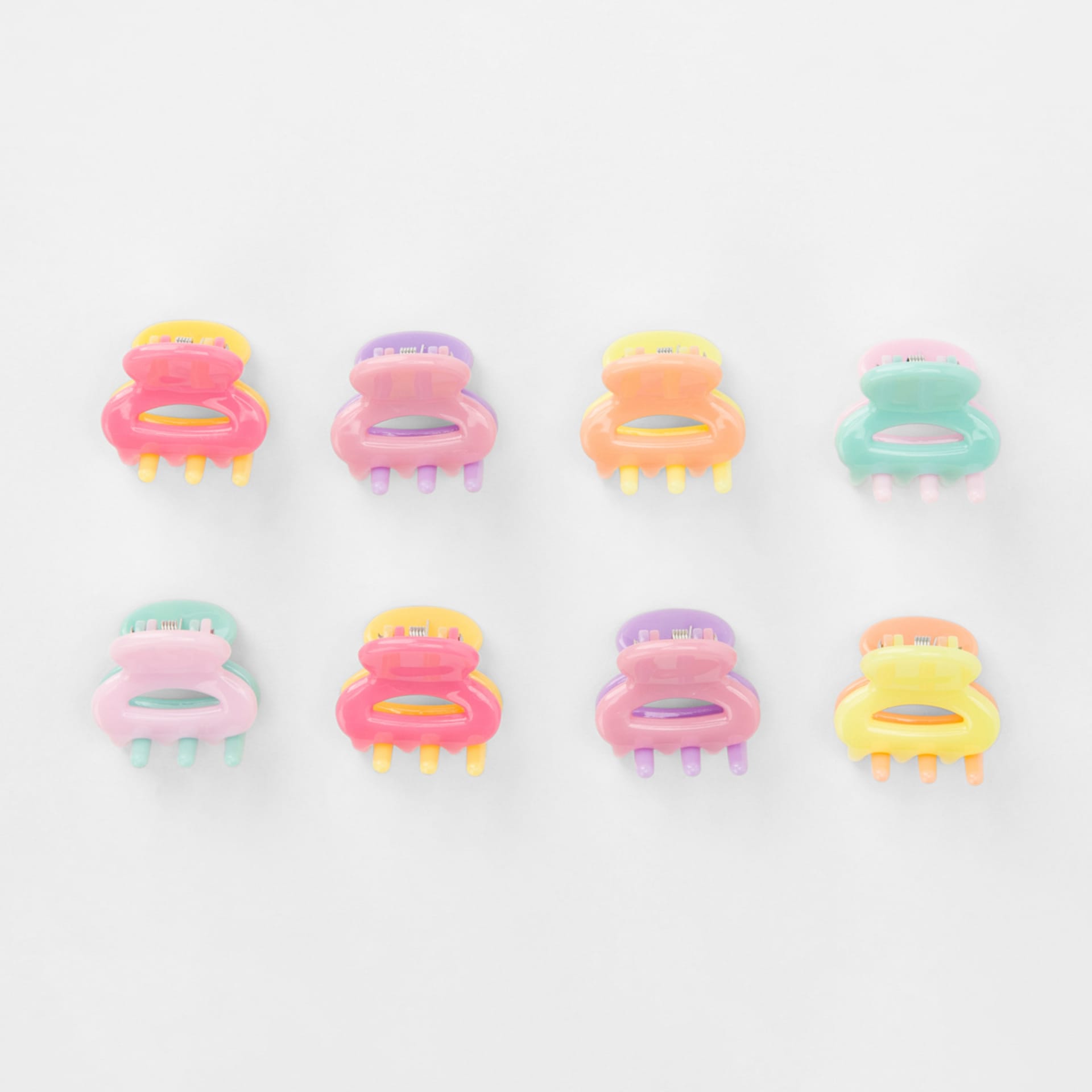 8 Pack Claw Hair Clips - Kmart