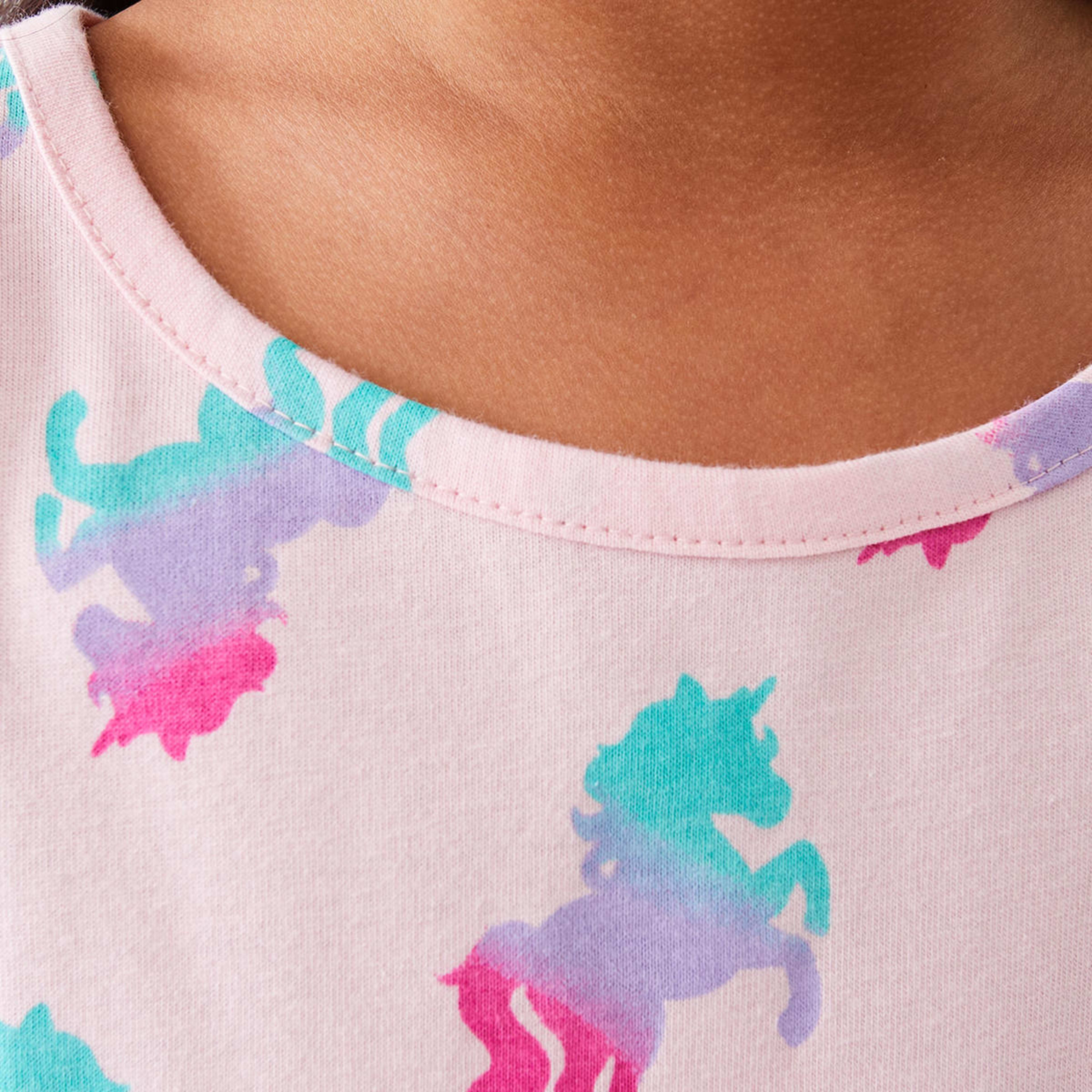 4 Long Sleeve Jersey Dress Unicorn, 4 of 10