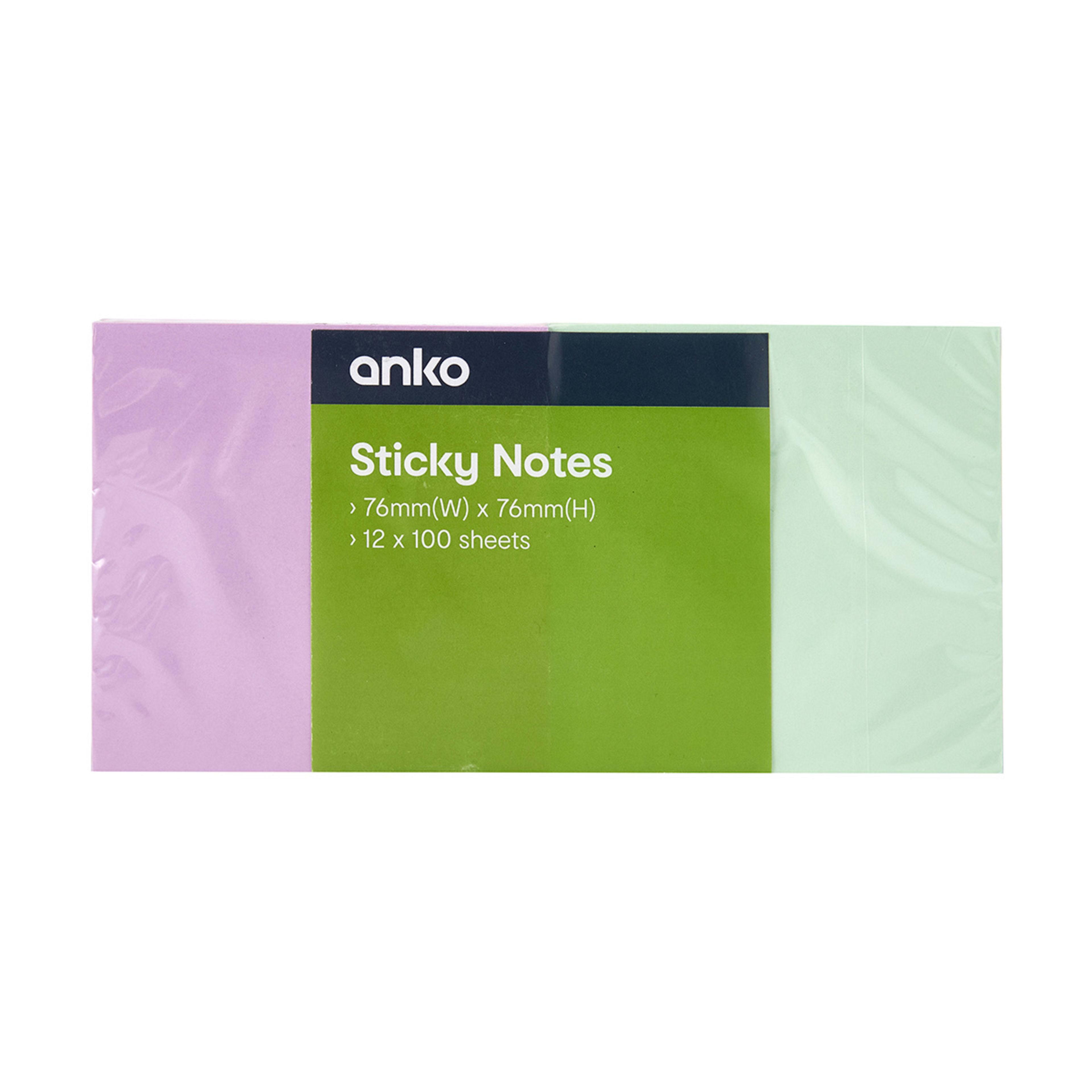 12 Pack Sticky Notes Kmart