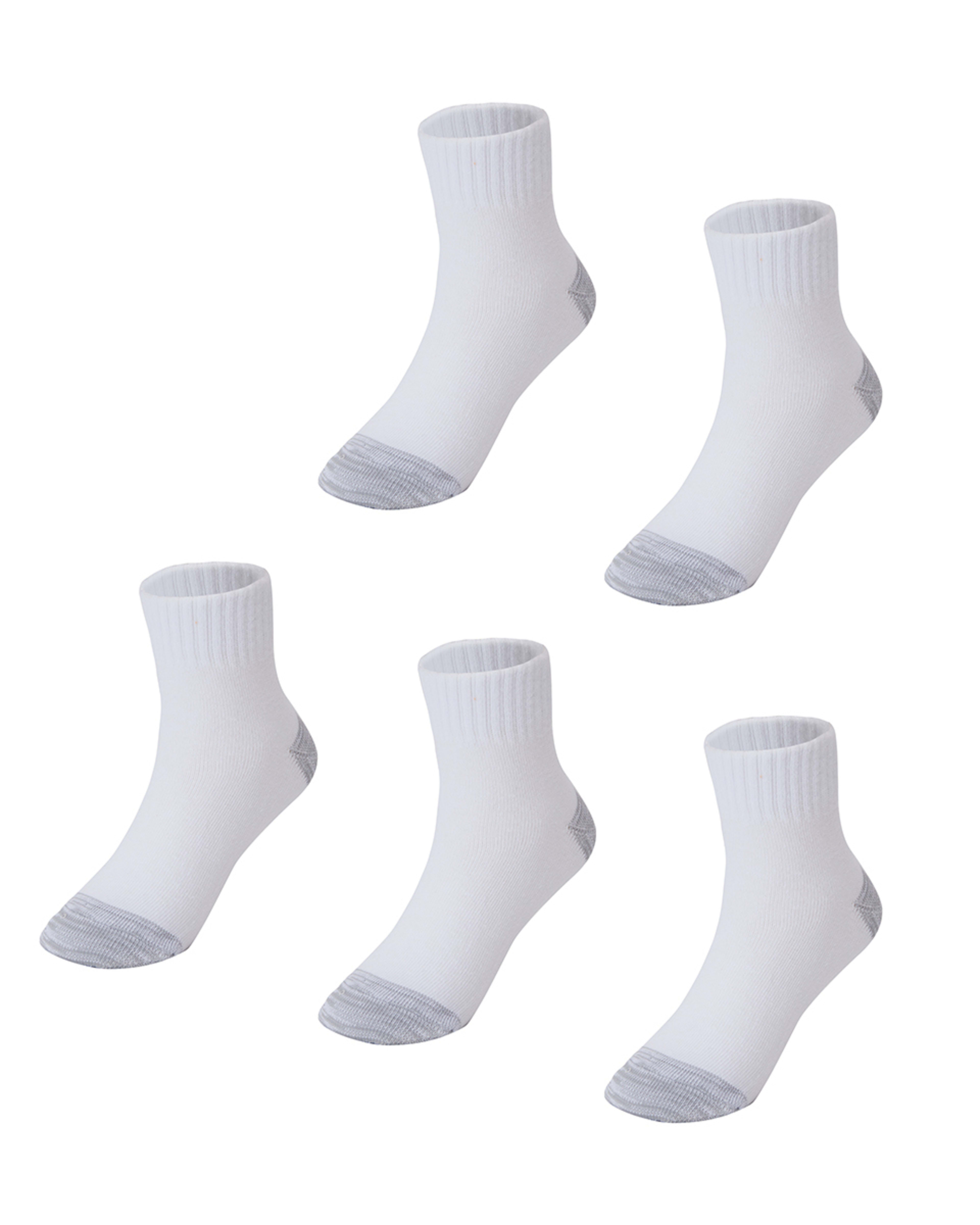 5 Pack Tough Quarter Crew Socks Kmart