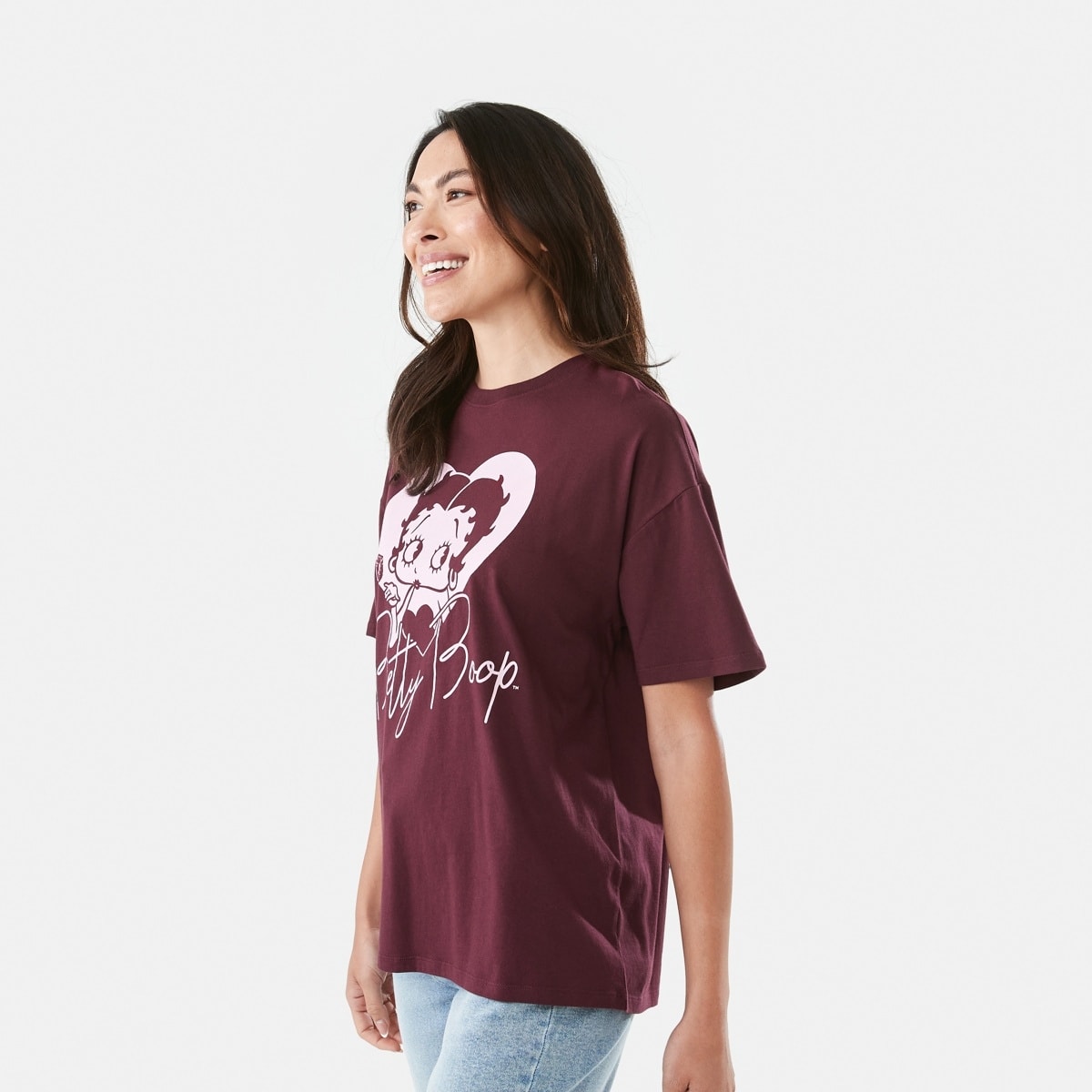 Tシャツ・カットソー ULKIN CANVAS Betty Boop Original Tight Ringer Short Sleeve T MUSINSA | ULKIN CANVAS Betty Boop Sessie One Tight Fit