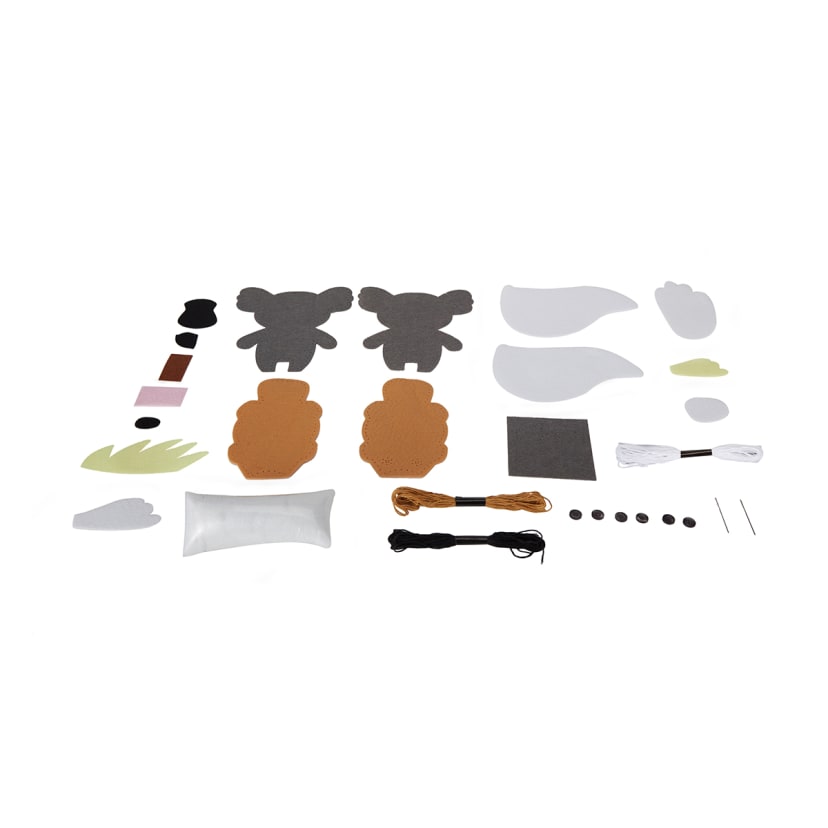 36 Piece Felt Animal Sewing Kit Kmart