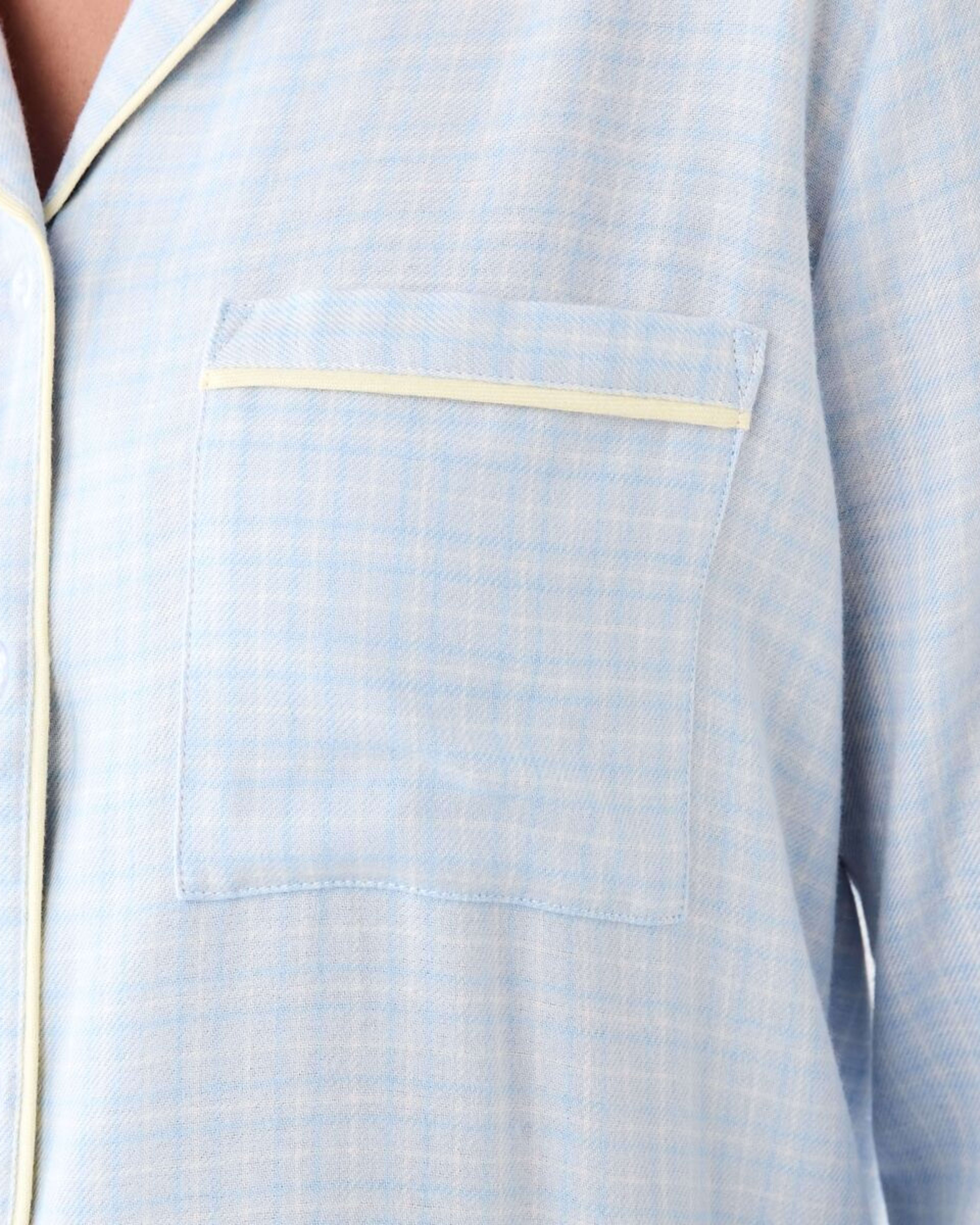 5 Classic Flannel Pyjama Set Chk Bl Min, 5 of 7