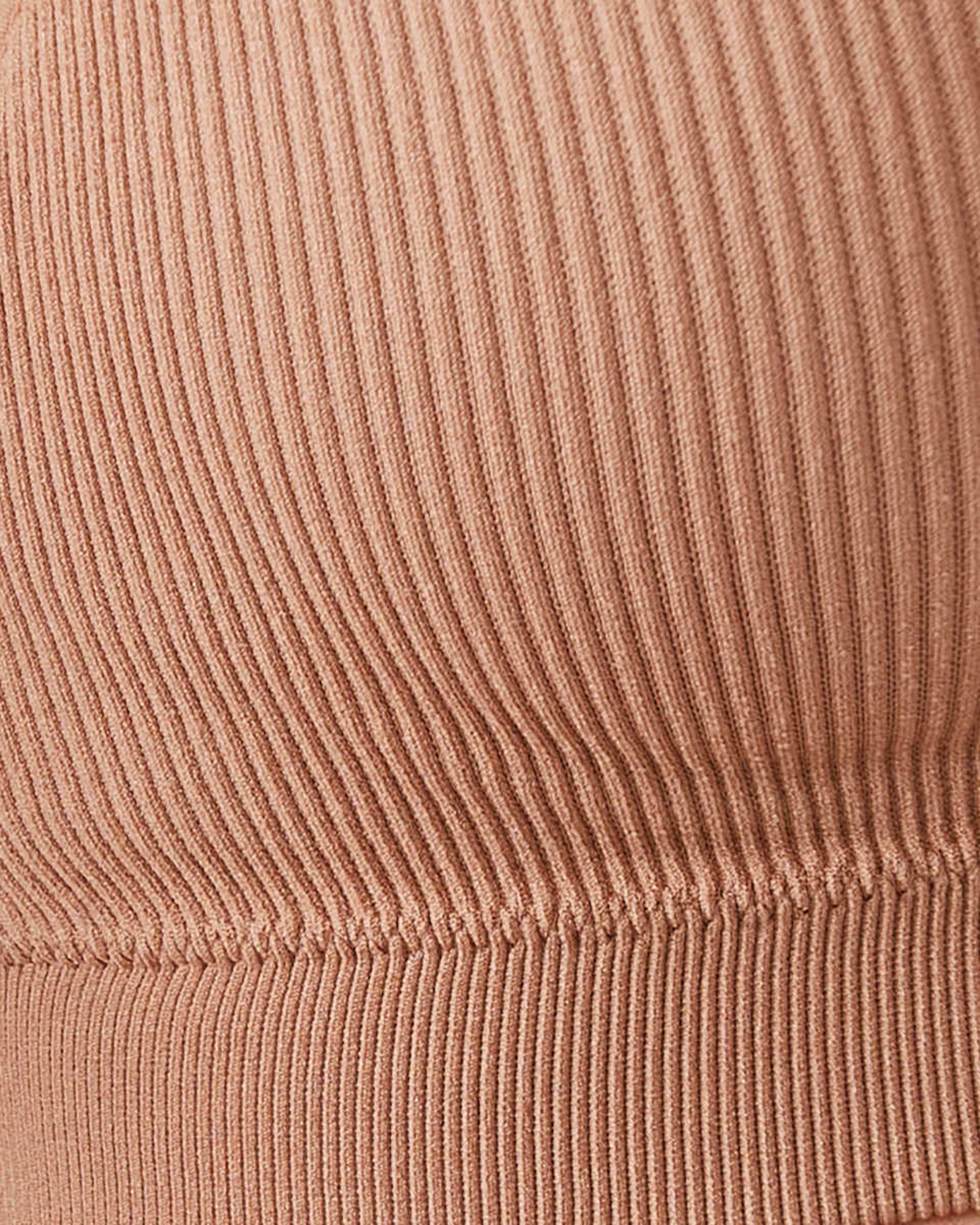 6 Seamfree Rib T-shirt Bra Clay Beige, 6 of 6