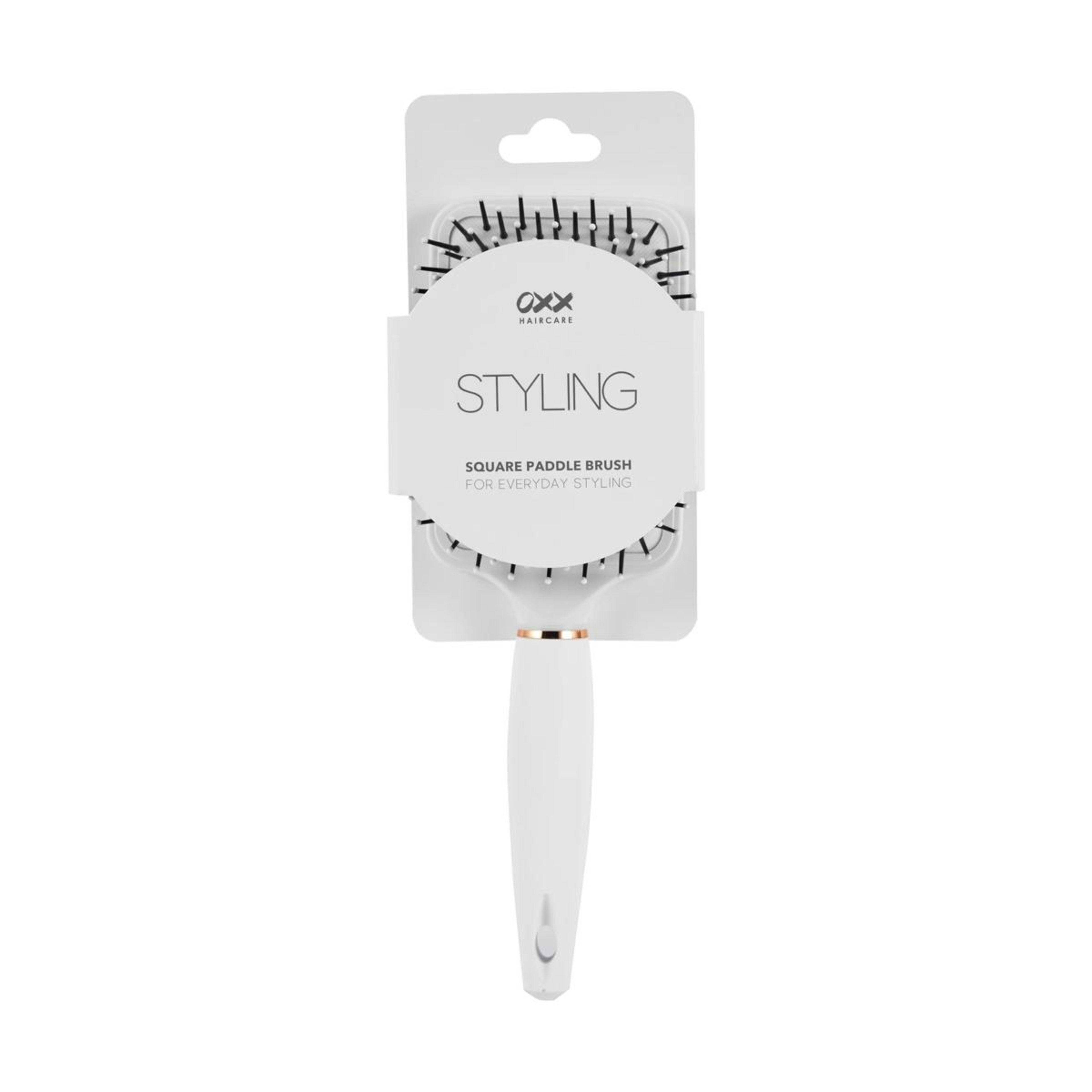 6 OXX Haircare Styling Square Paddle Brush - White, 6 of 7