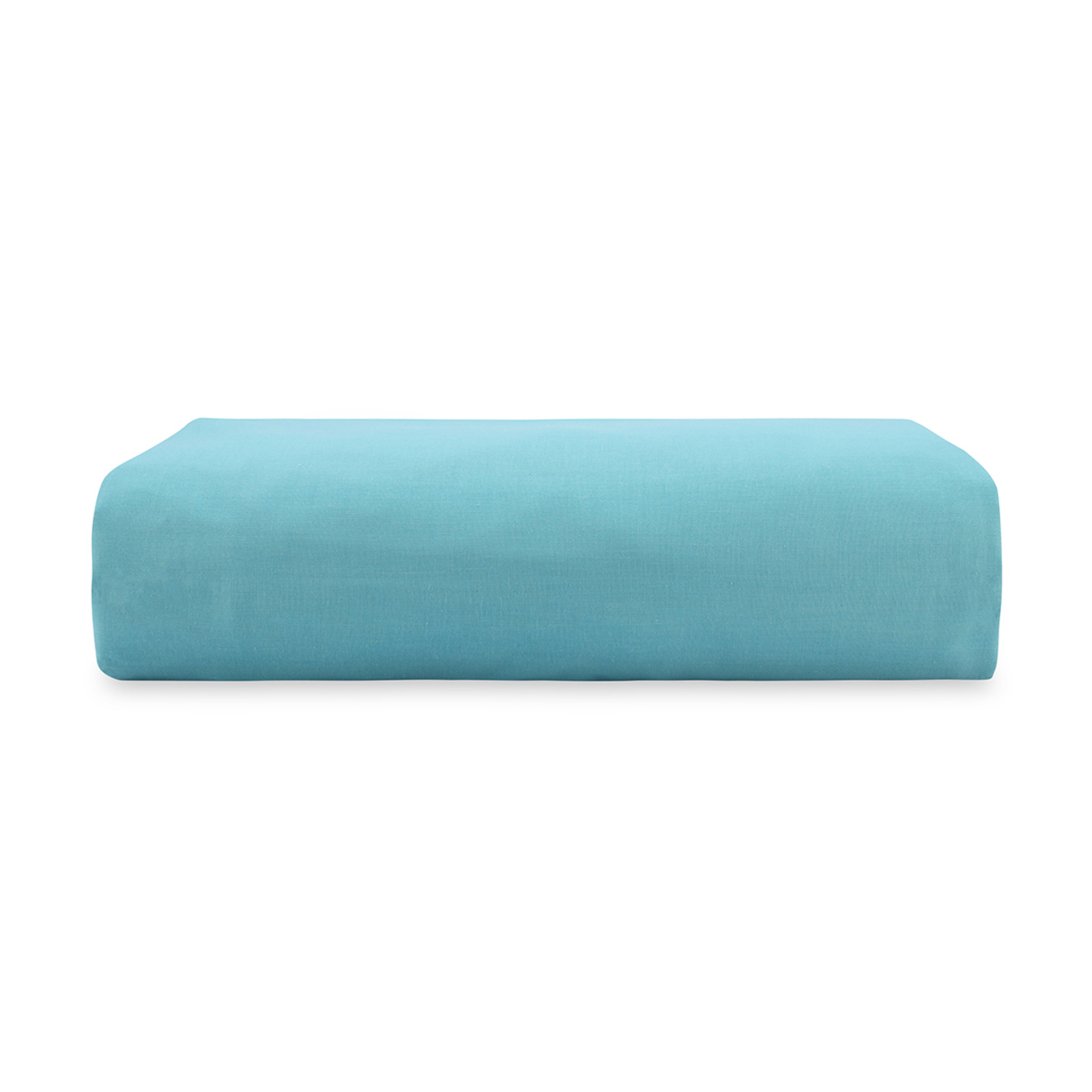 180 Thread Count Fitted Sheet King Single Bed, Aqua Kmart