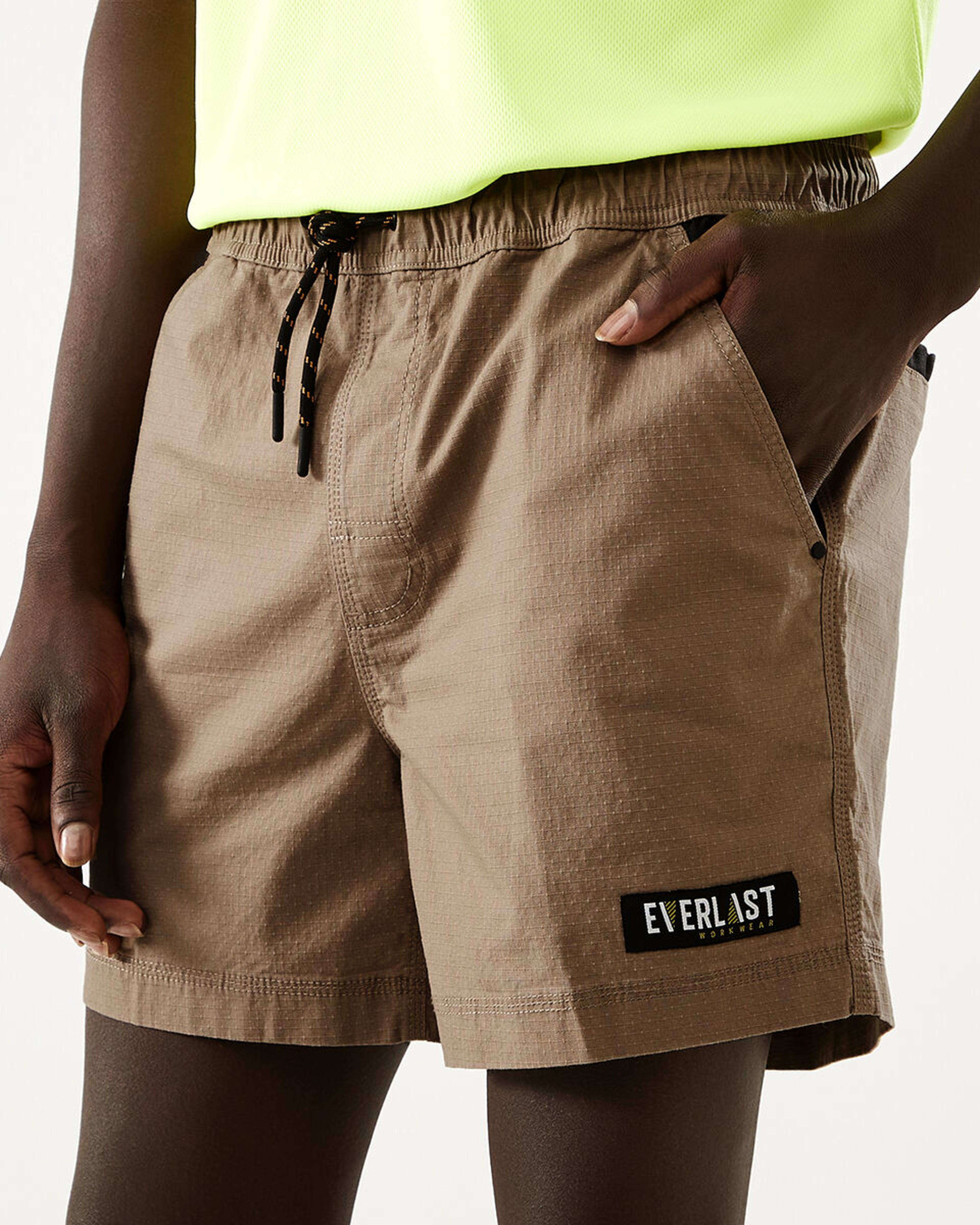 2 Everlast Mens Workwear Short Shorts Wet Sand, 2 of 8