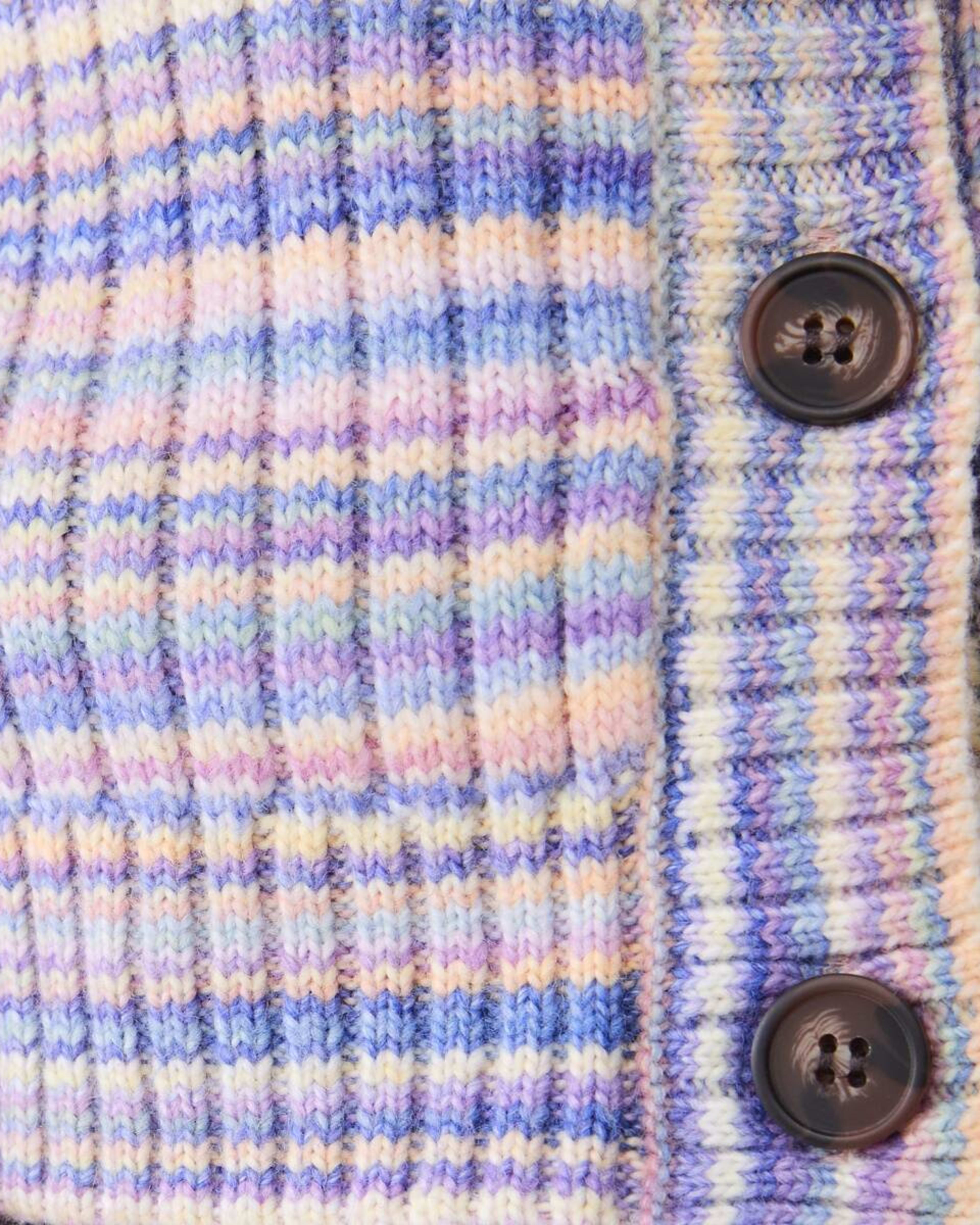 4 Button Through Cardigan Space Blue, 4 of 6