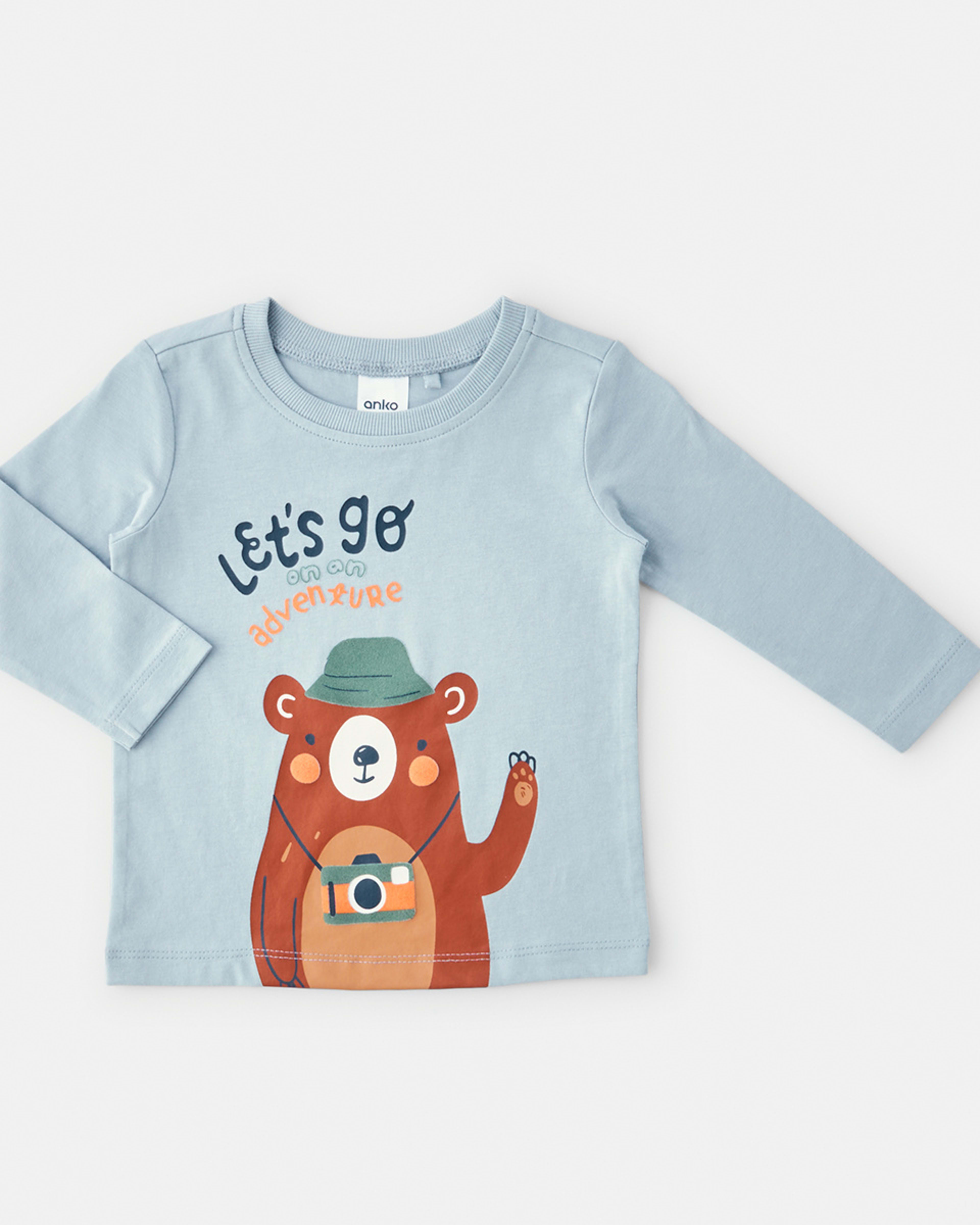 3 Pack Long Sleeve Tshirt Kmart