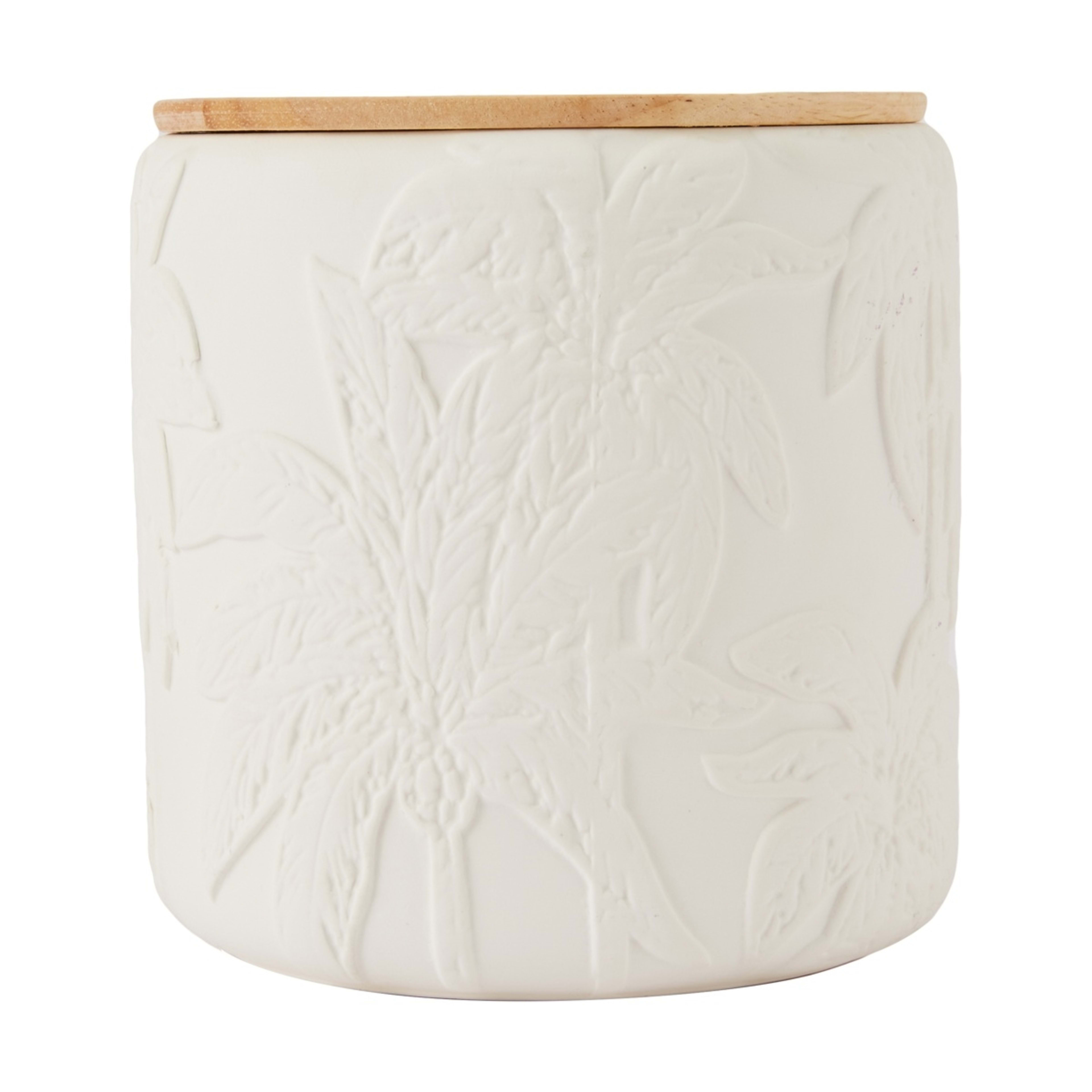 2 XL Palm Embossed Ceramic Candle, 2 of 5