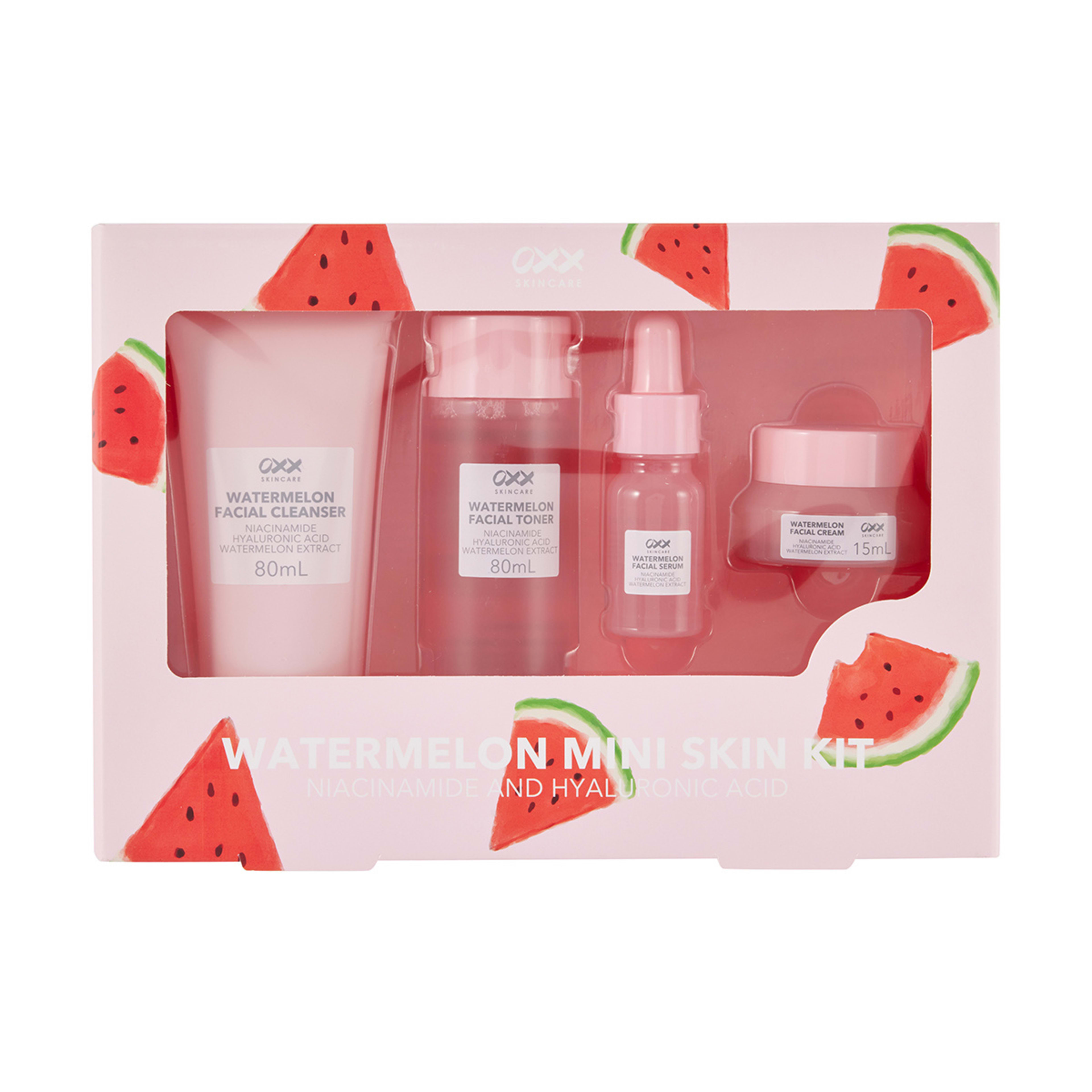 1 OXX Skincare Watermelon Mini Skin Kit - Niacinamide and Hyaluronic Acid, 1 of 9