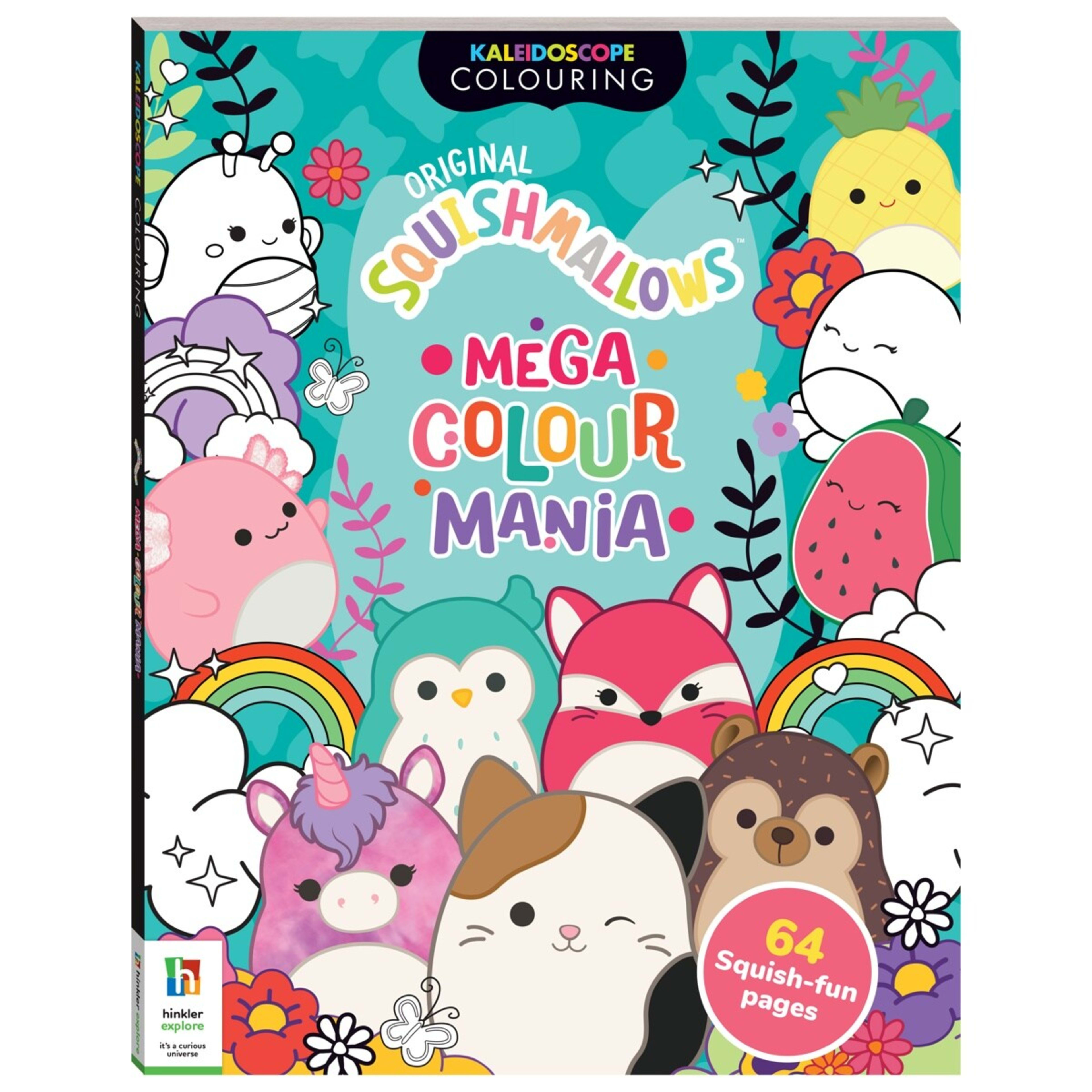 1 Kaleidoscope Colouring: Original Squishmallows Mega Colour Mania - Book