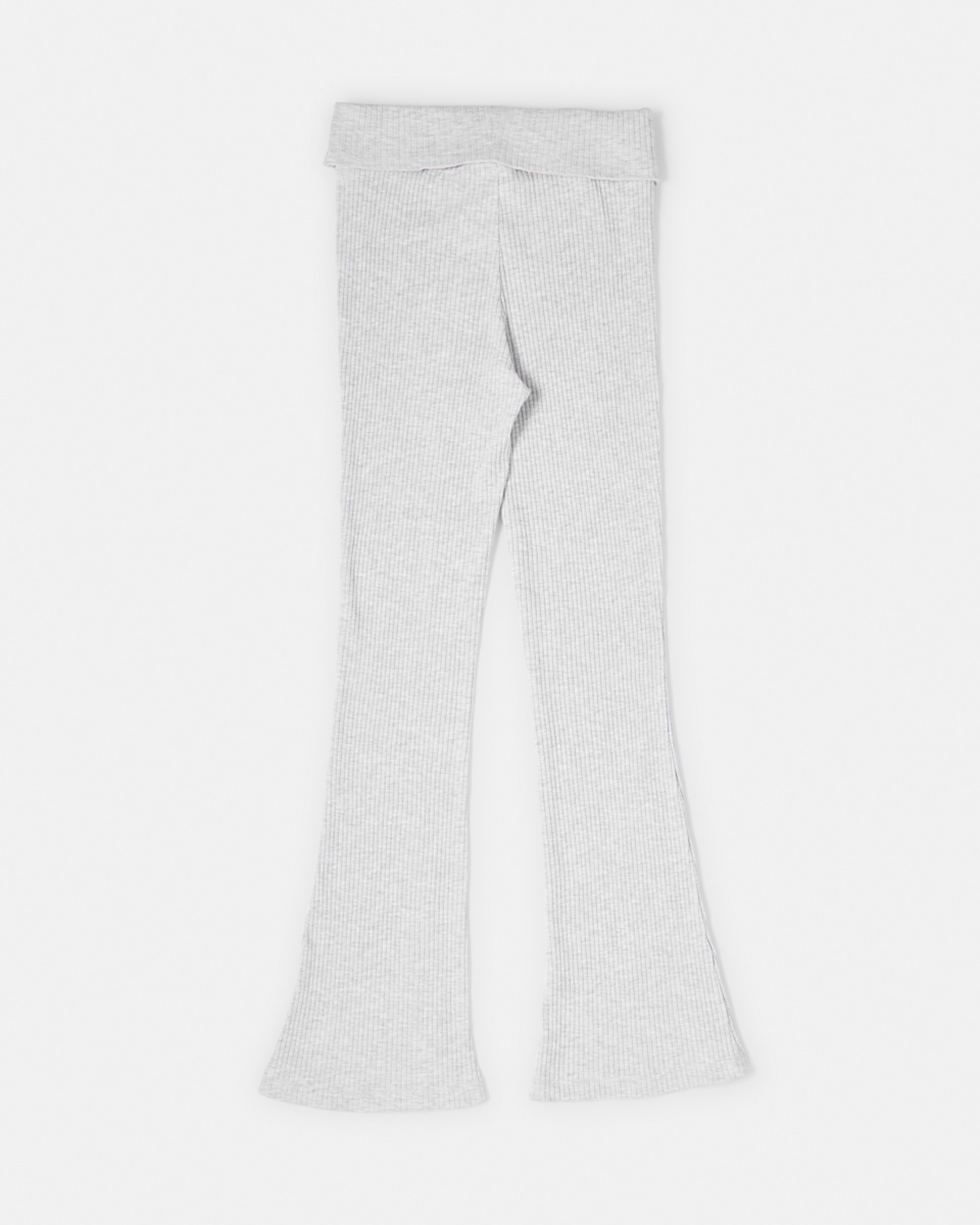 8 Rib Roll Waist Leggings Wht Marle, 8 of 8